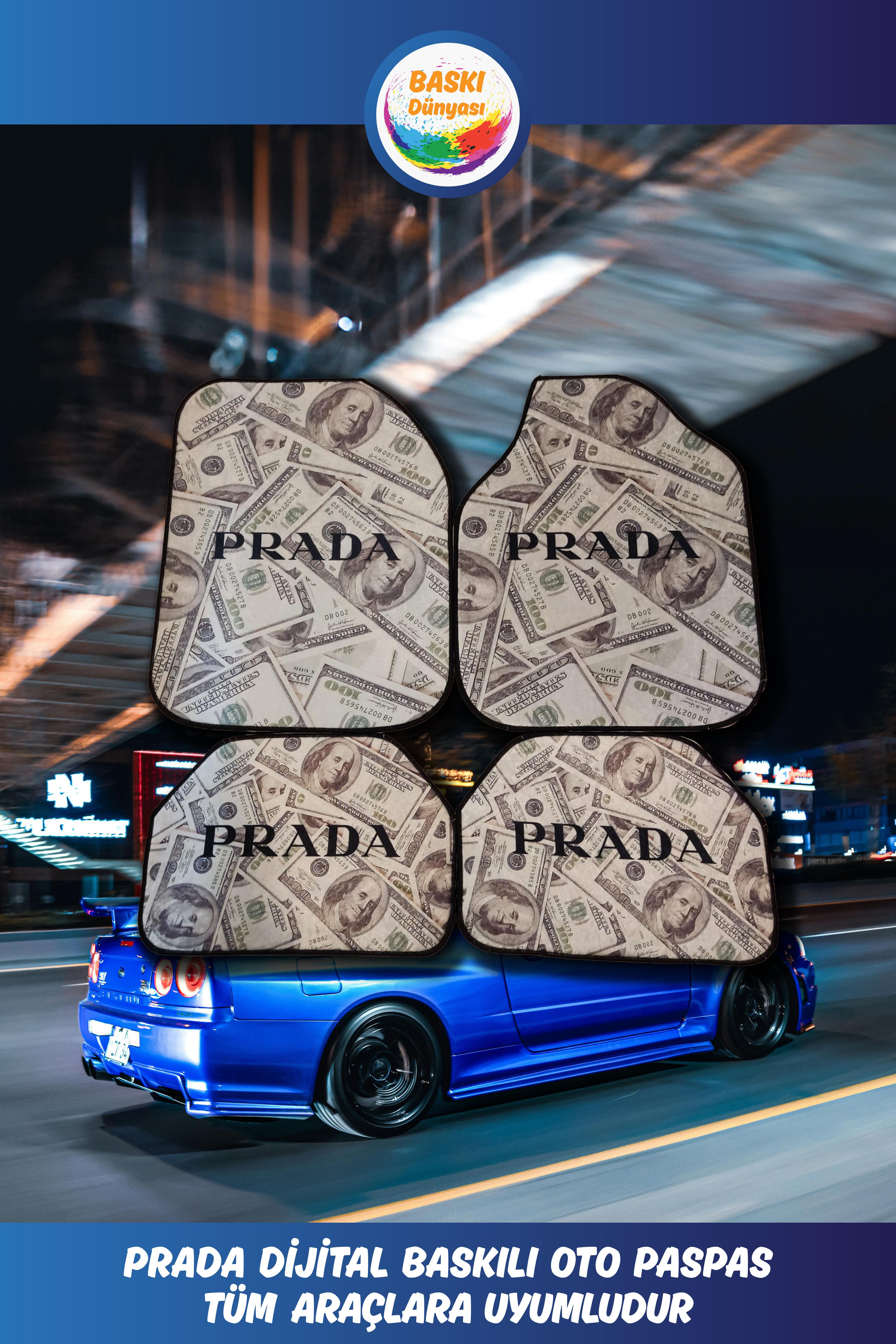 PRADA OTO PASPAS DİJİTAL BASKILI