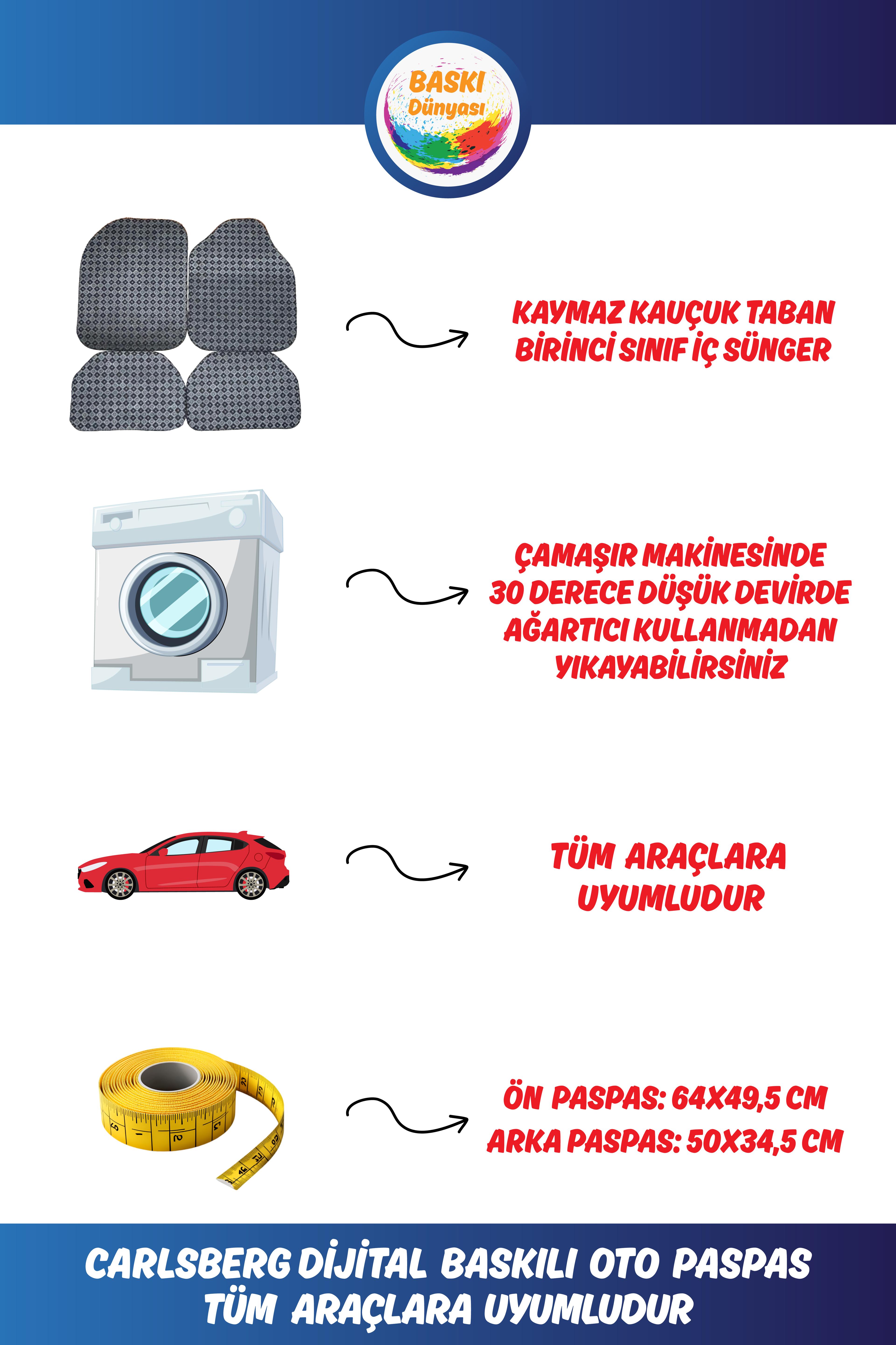 CARLSBERG OTO PASPAS DİJİTAL BASKILI