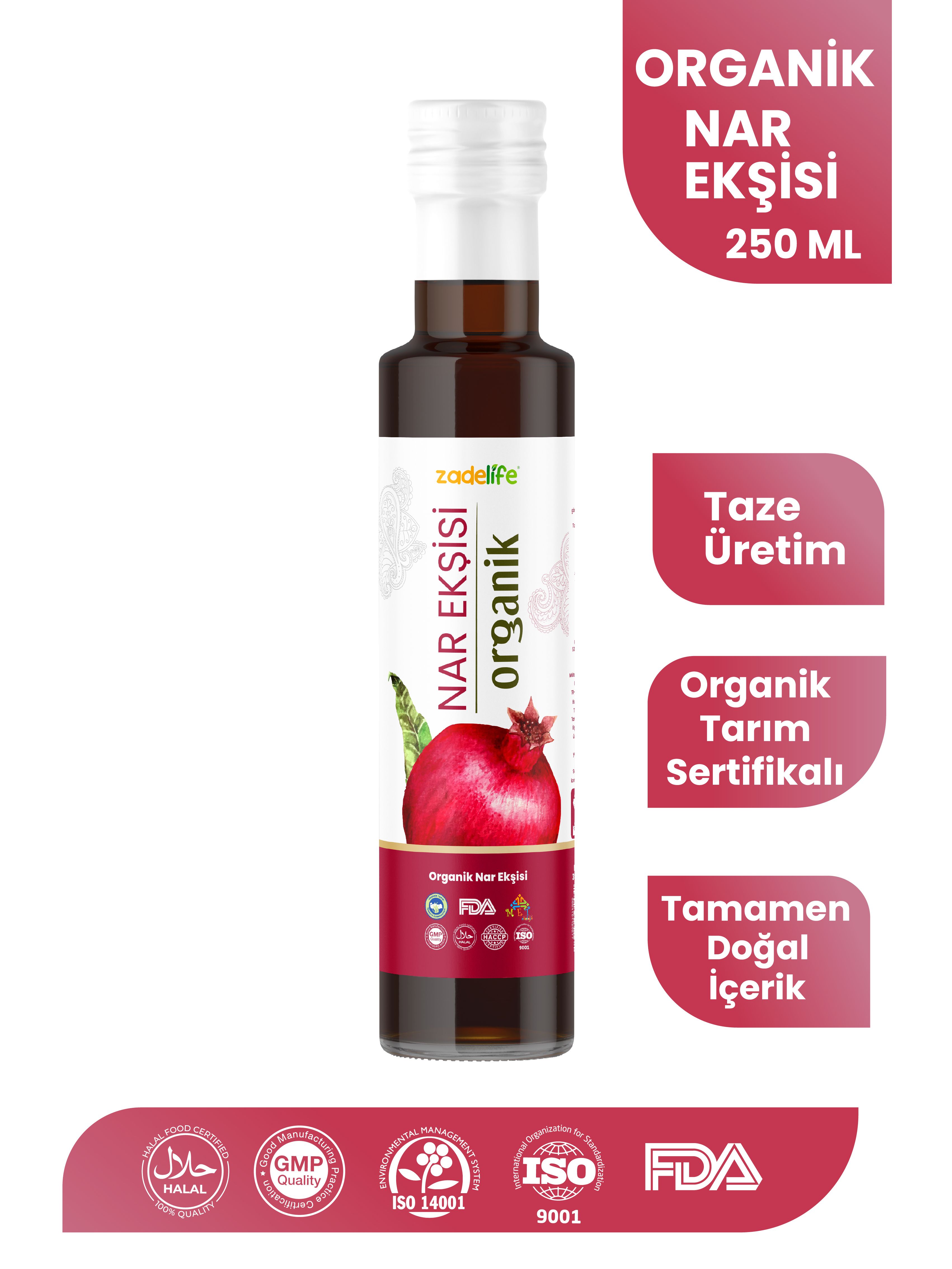 Zadelife® Organik Nar Ekşisi - FDA Onaylı 350 Gr