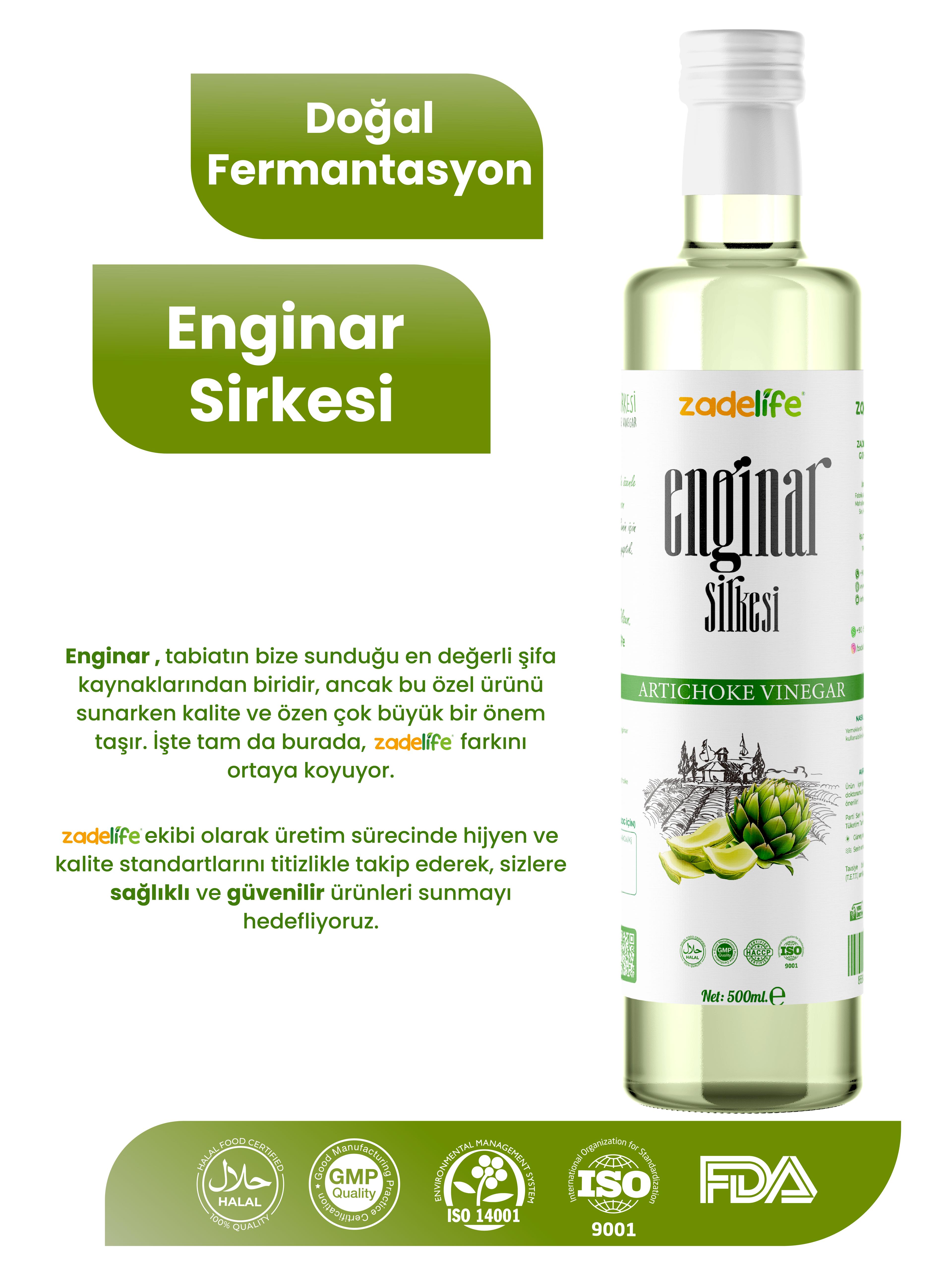 Enginar Sirkesi 500 Ml