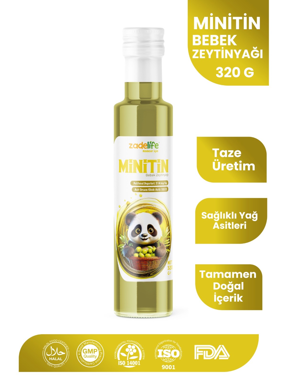 Minitin Bebek Zeytinyağı 320 G