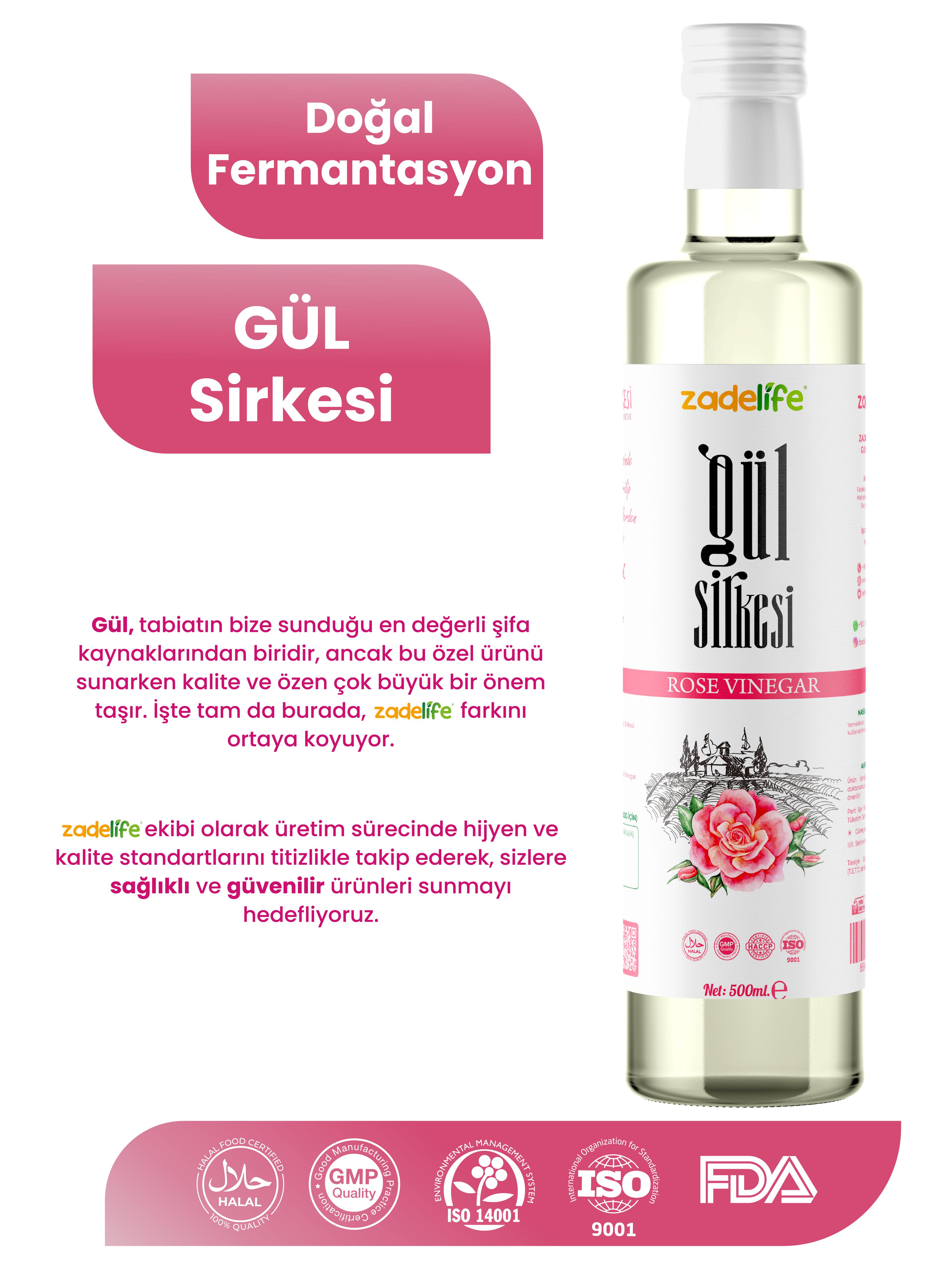 Gül Sirkesi 500 Ml