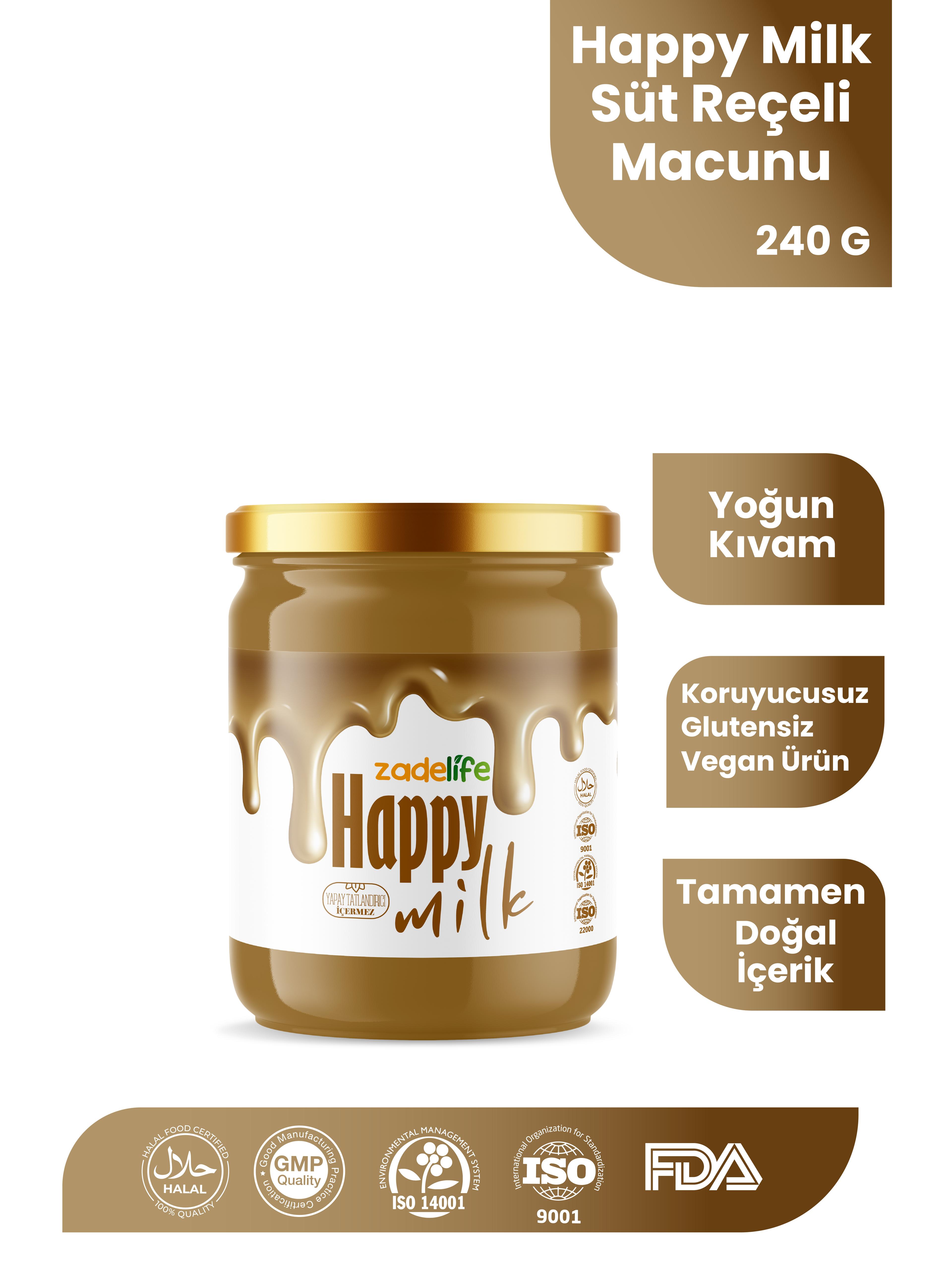 Happy Milk Süt Reçeli Macunu 240 Gr