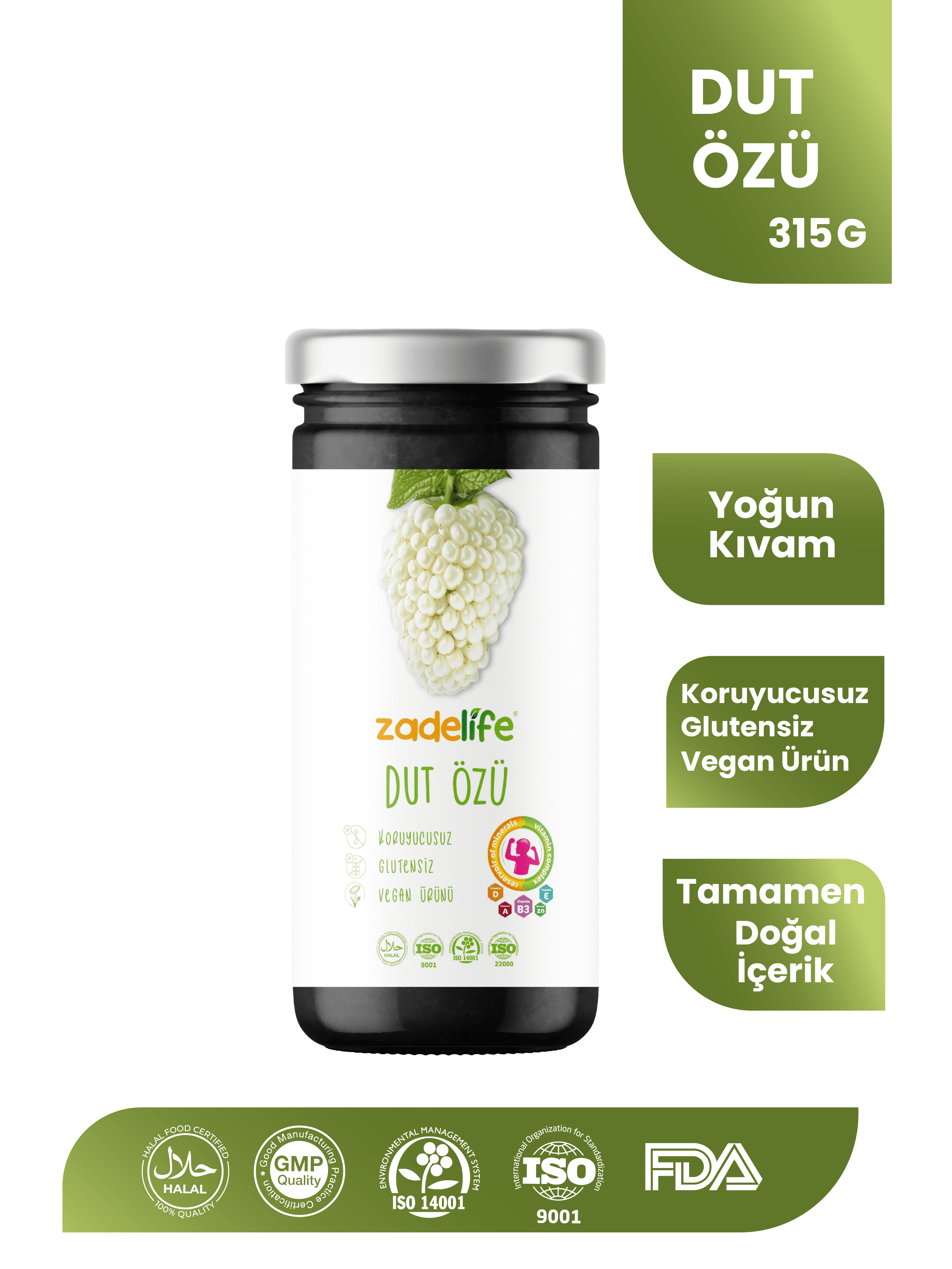 Zadelife® Dut Özü 315 Gram