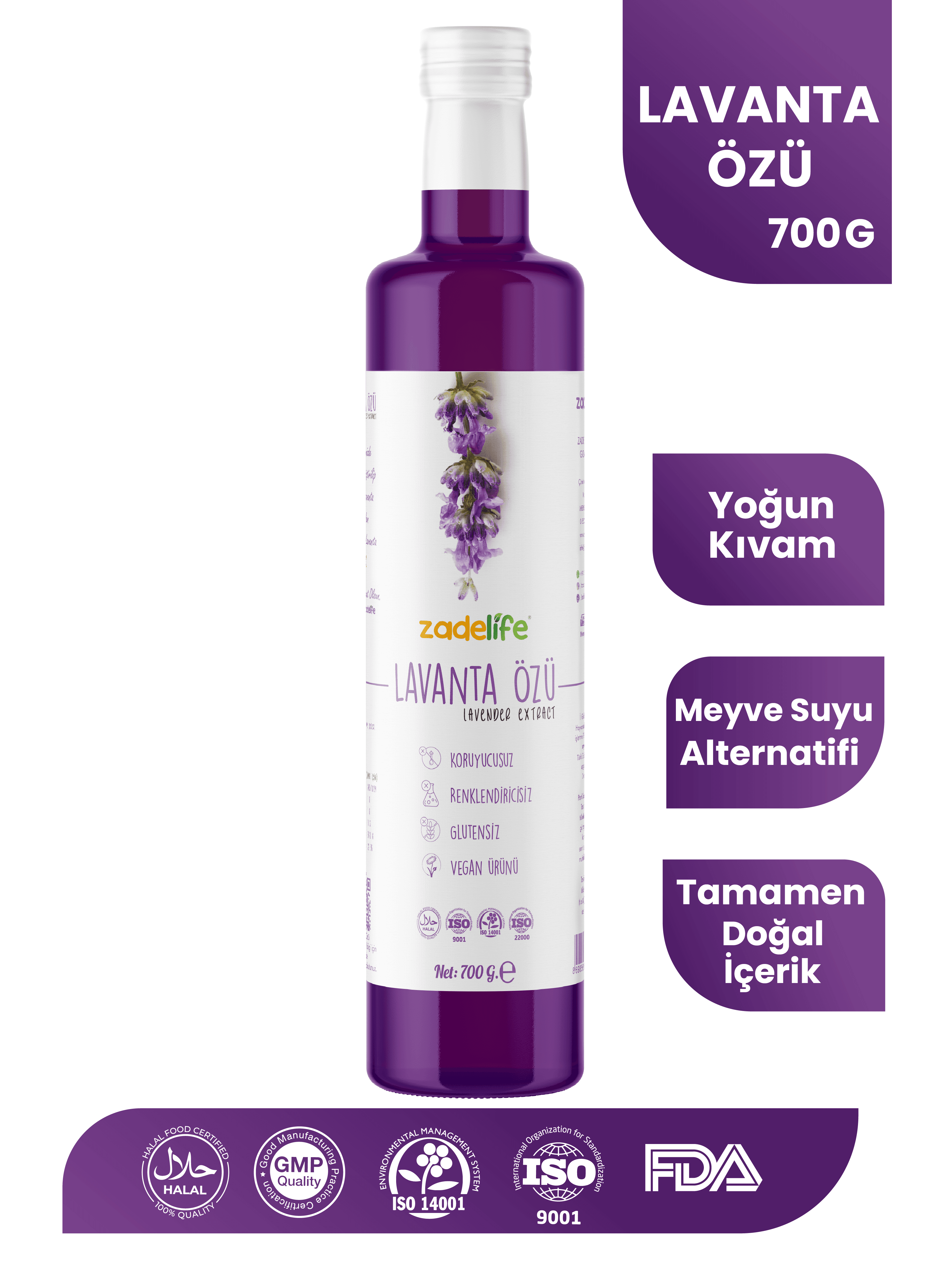 Zadelife® Lavanta Özü 700 Gram