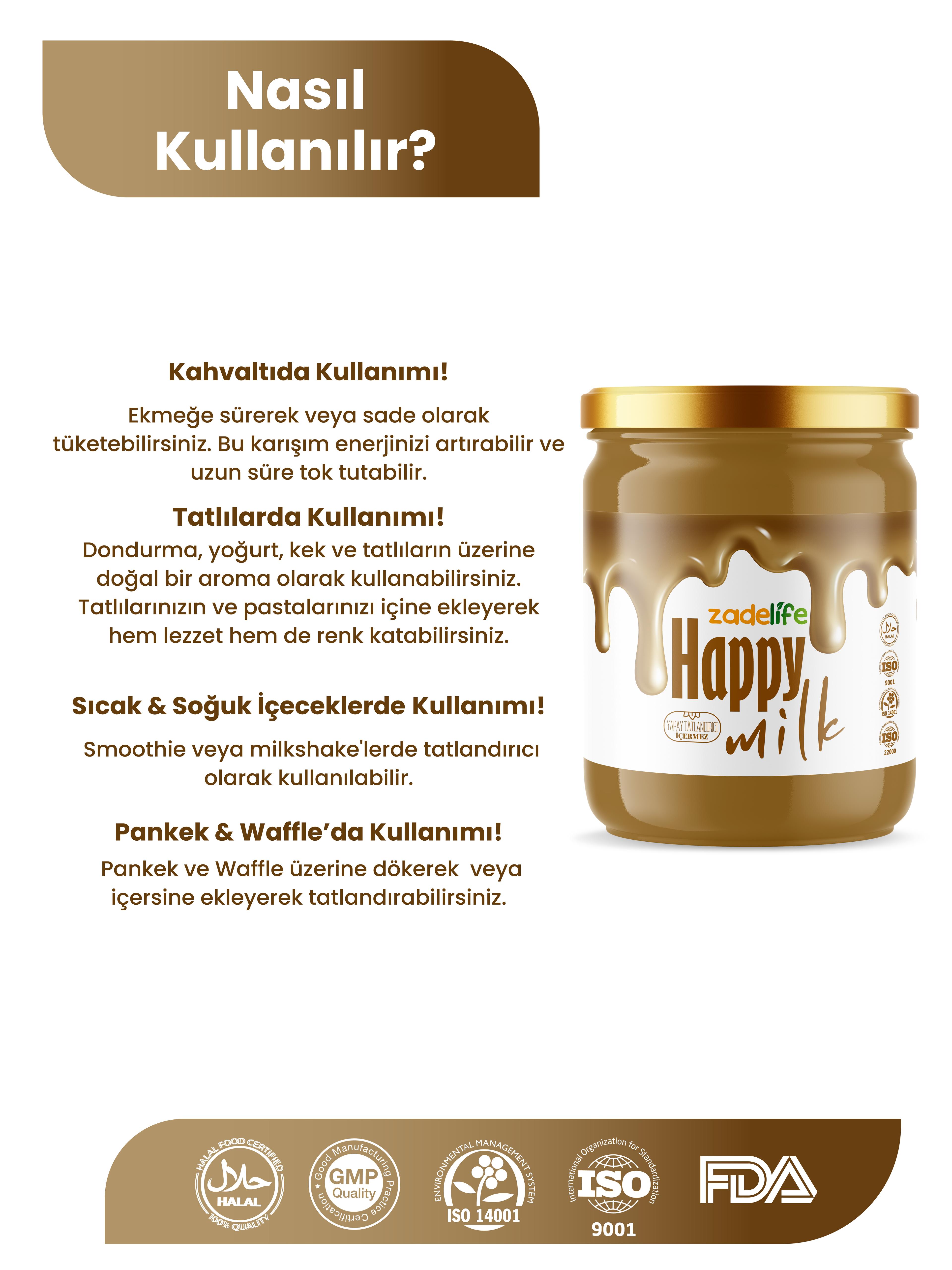 Happy Milk Süt Reçeli Macunu 240 Gr