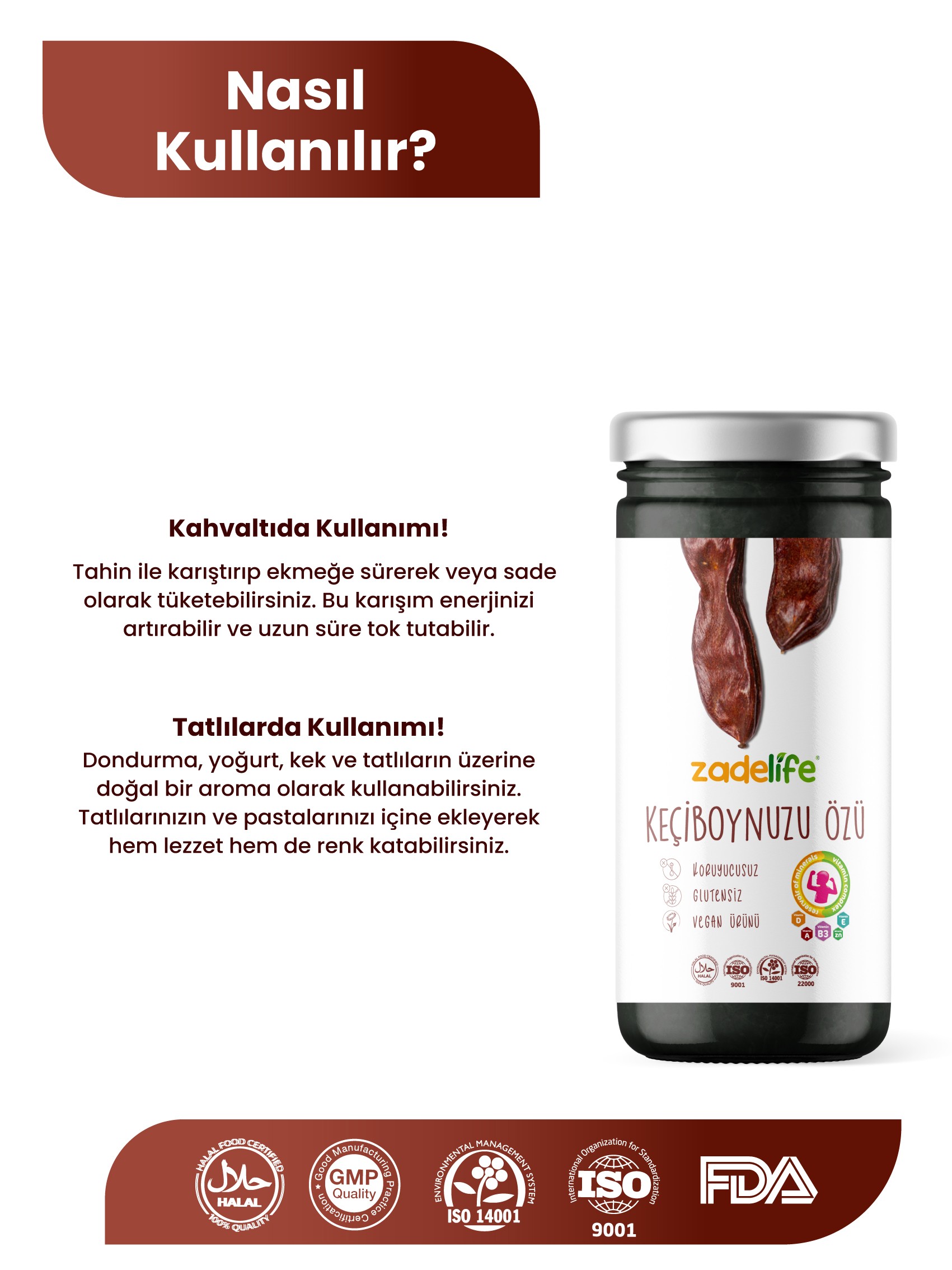 Zadelife® Keçiboynuzu Özü 315 Gram