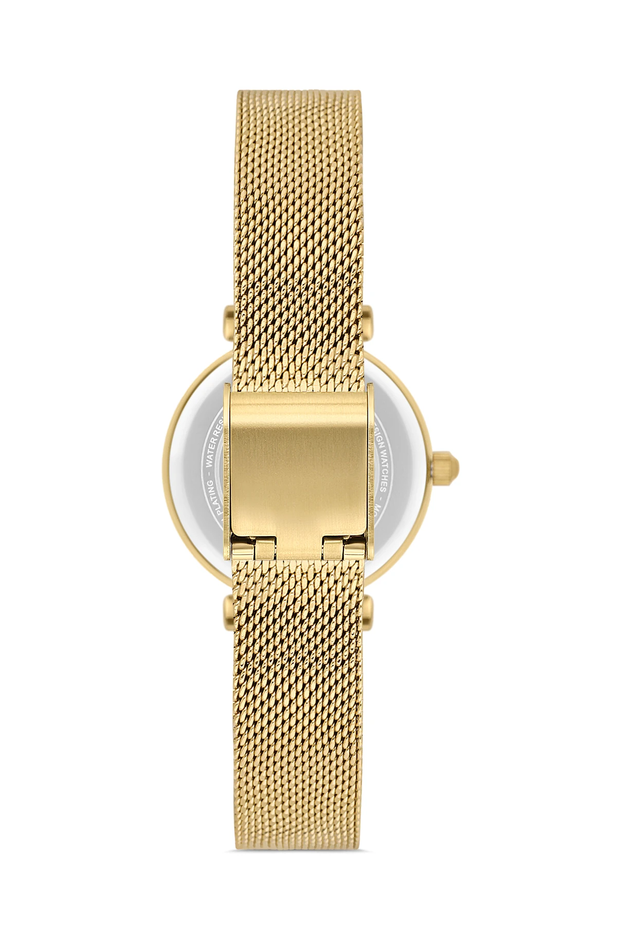 Wel 2502-4 Kadın Kol Saati – Hasır Kordon, Gold Renk, 3 ATM Suya Dayanıklı