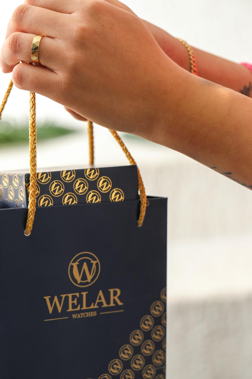 WEL3307-9  Rose Kaplama Beyaz Kadran  Çelik Kadın Kol Saati