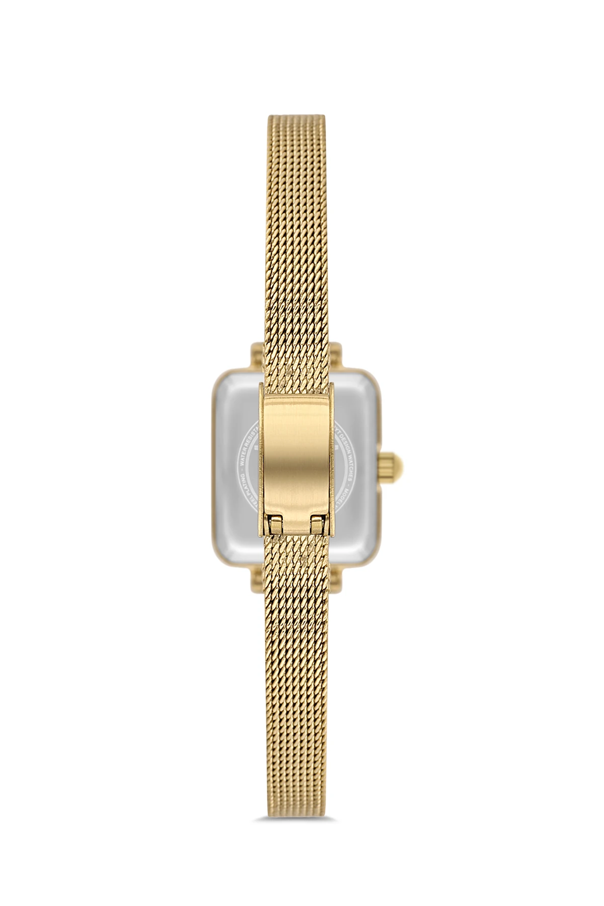 Wel 2505-3 Kadın Kol Saati –Hasır Kordon, Gold Renk, 3 ATM Suya Dayanıklı