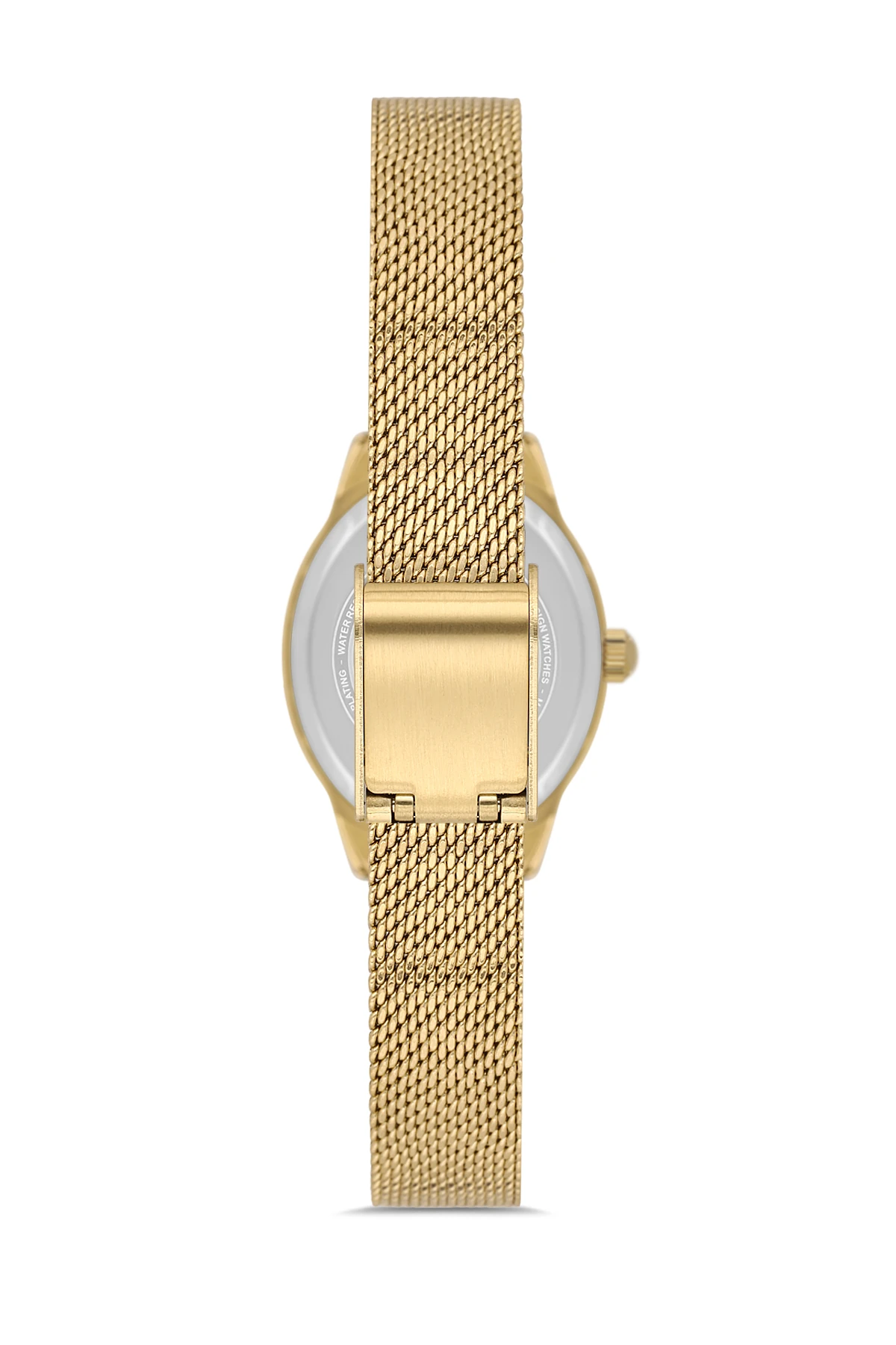 Wel 2506-1 Kadın Kol Saati –Hasır Kordon, Gold Renk, 3 ATM Suya Dayanıklı