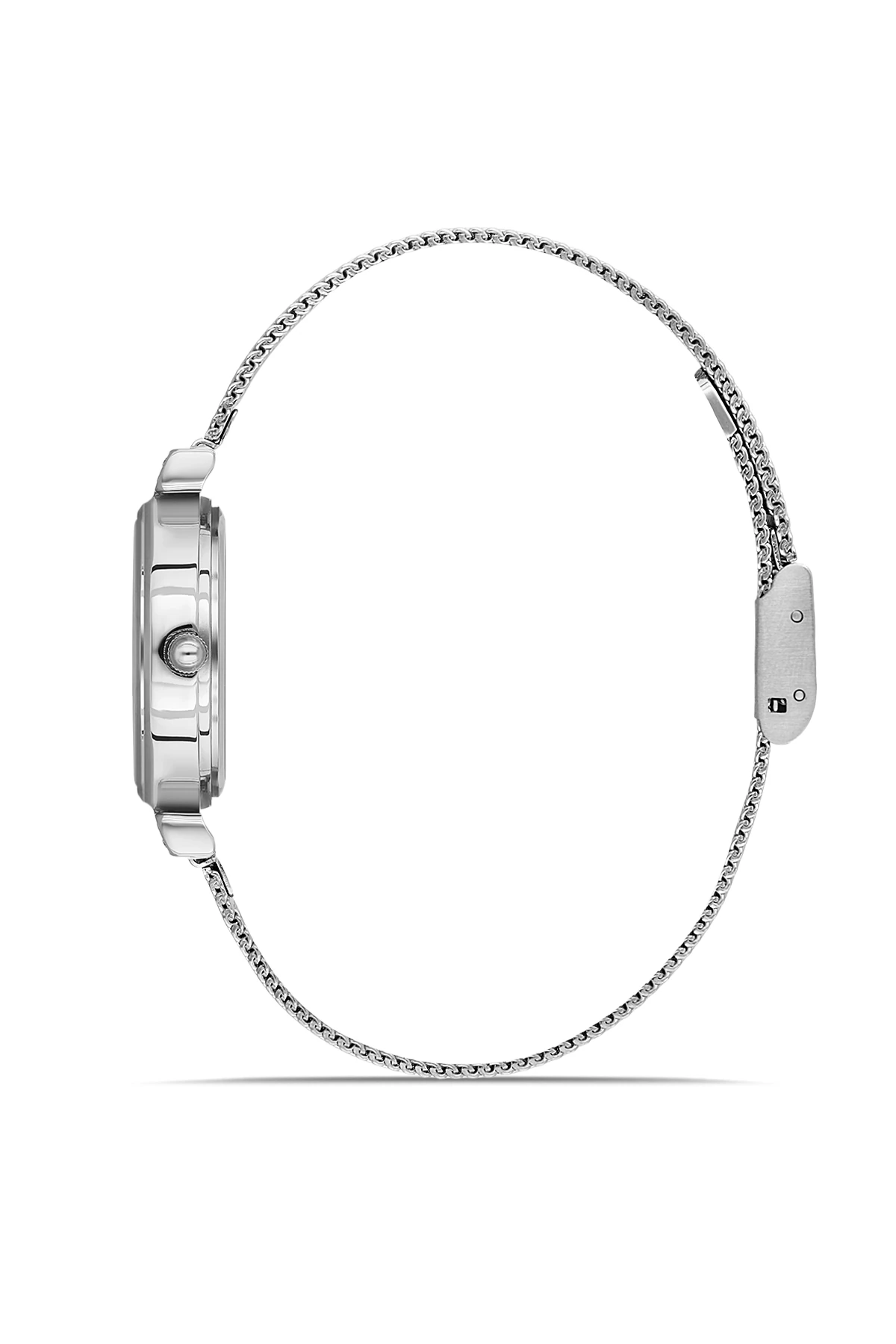 Wel 2502-1 Kadın Kol Saati – Hasır Kordon, Silver Renk, 3 ATM Suya Dayanıklı