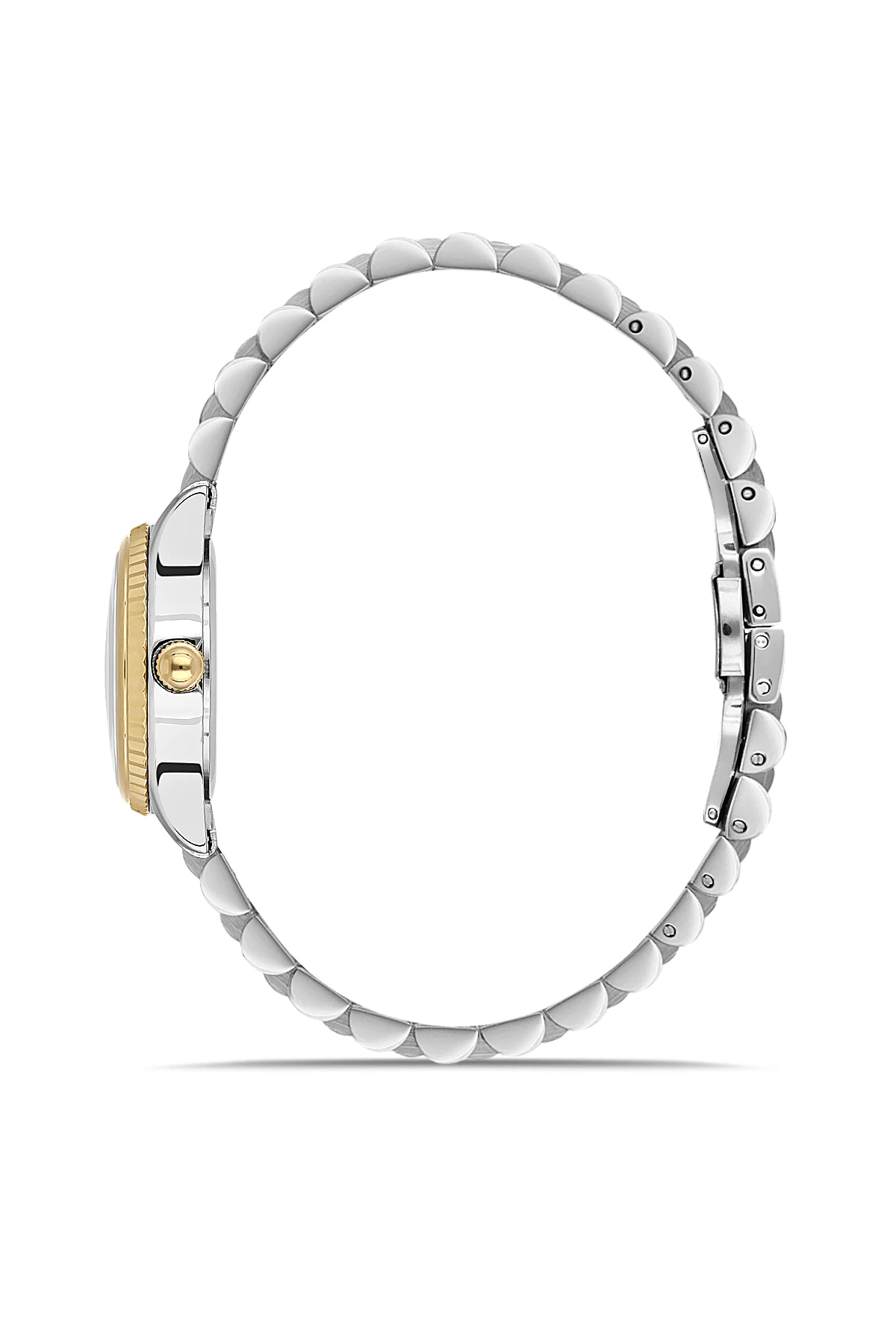 Wel 2511-3 Kadın Kol Saati – Çelik Kasa & Kordon, Takvimli, Gümüş Gold Renk, Su Geçirmez