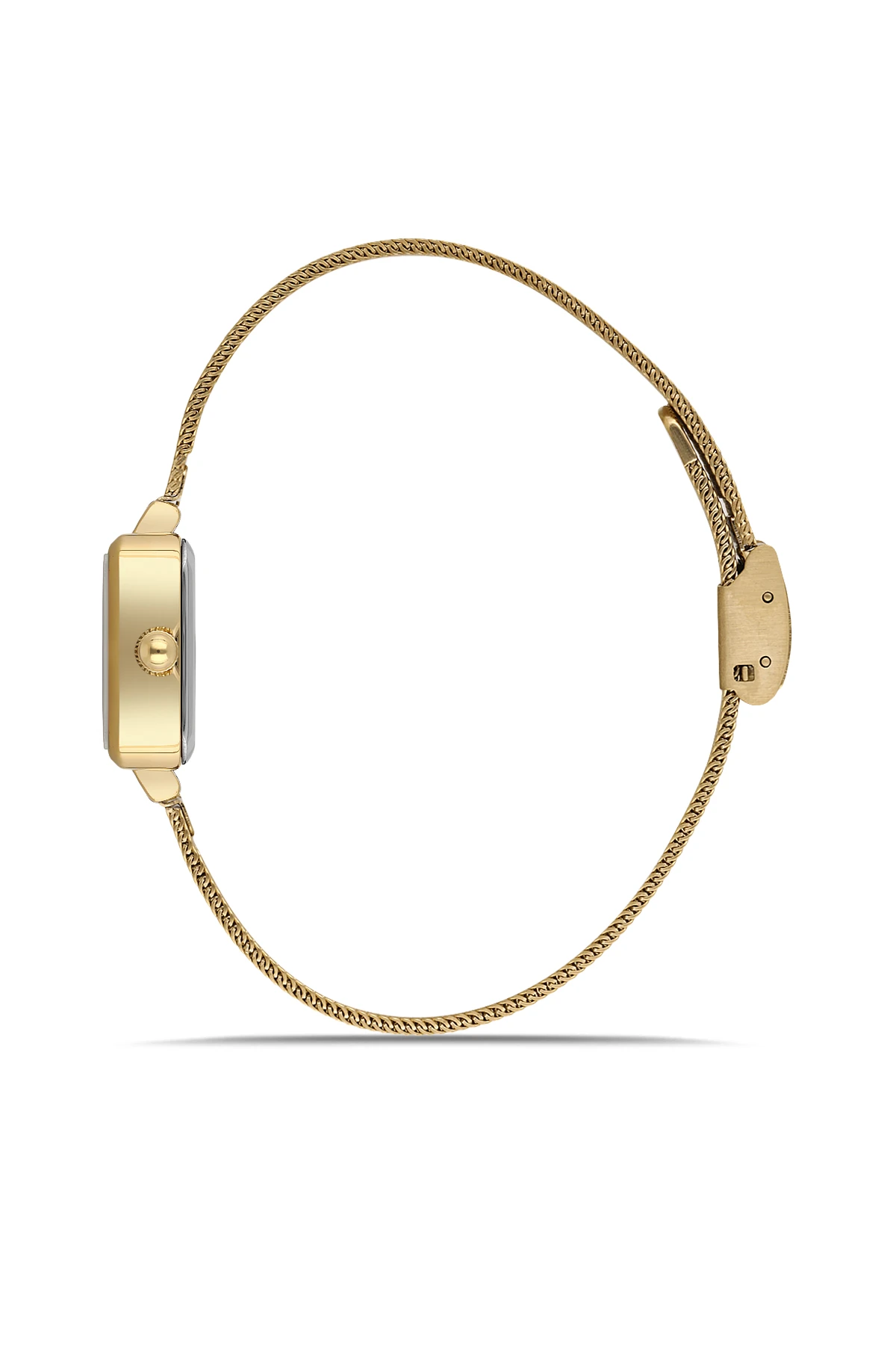 Wel 2505-2 Kadın Kol Saati –Hasır Kordon, Gold Renk, 3 ATM Suya Dayanıklı