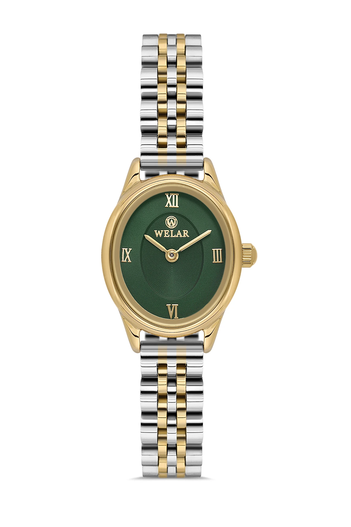 Wel 2507-4 Kadın Kol Saati –Çelik Kordon, Gold & Silver Renk, 3 ATM Suya Dayanıklı