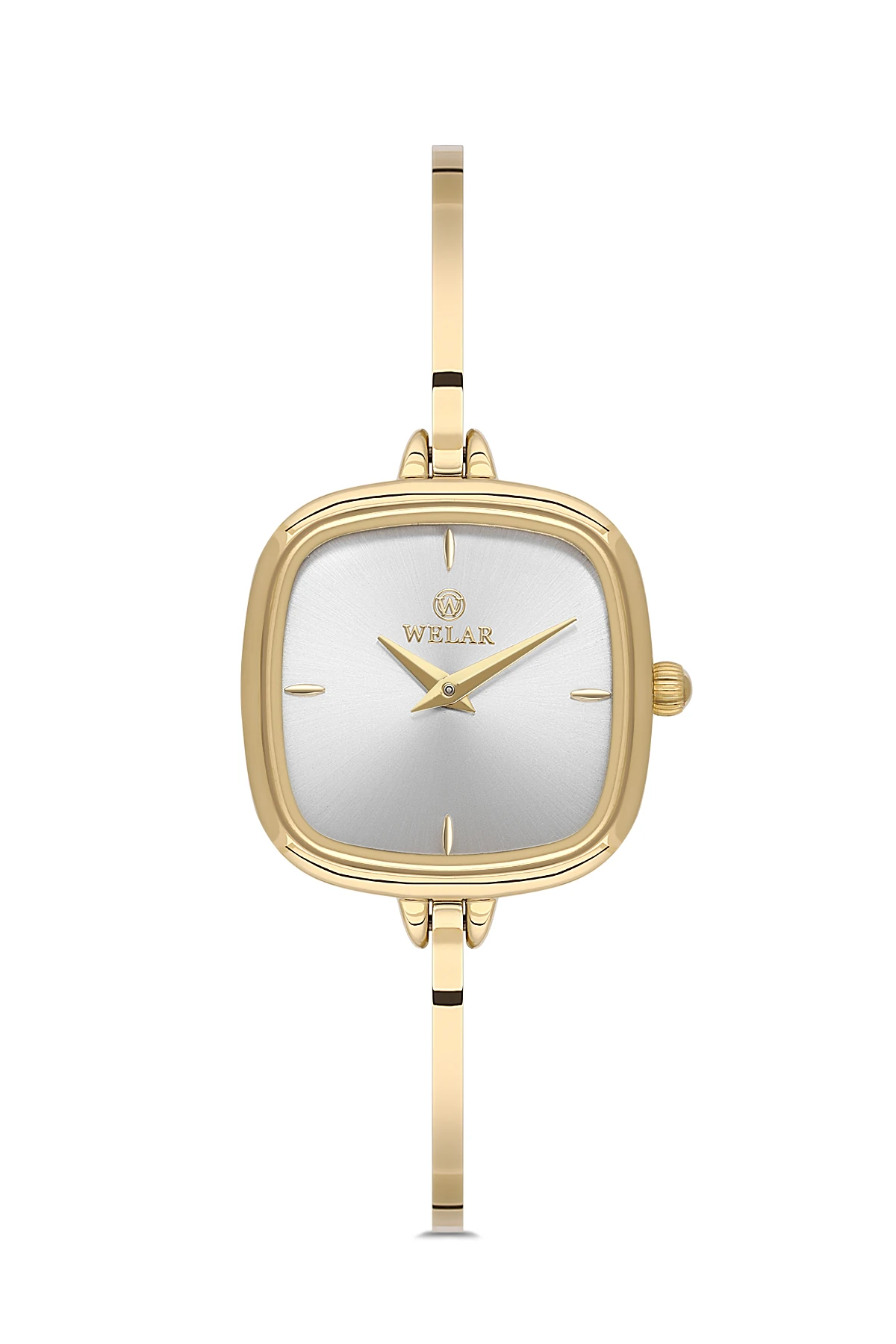 Wel 2501-3 Kadın Kol Saati –Yarım Kelepçe Model, Gold Renk, 3 ATM Suya Dayanıklı