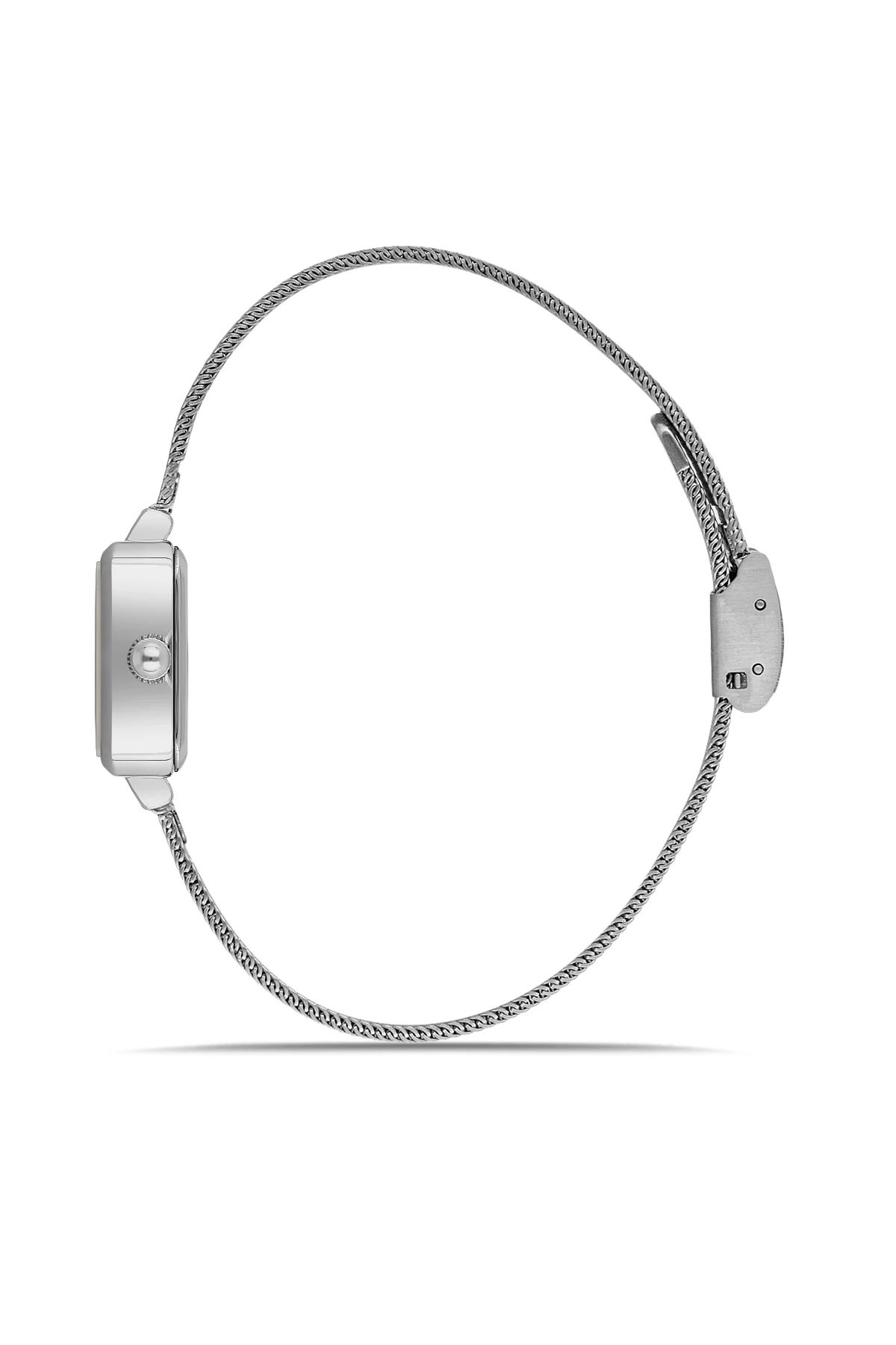 Wel 2505-1 Kadın Kol Saati –Hasır Kordon, Silver Renk, 3 ATM Suya Dayanıklı