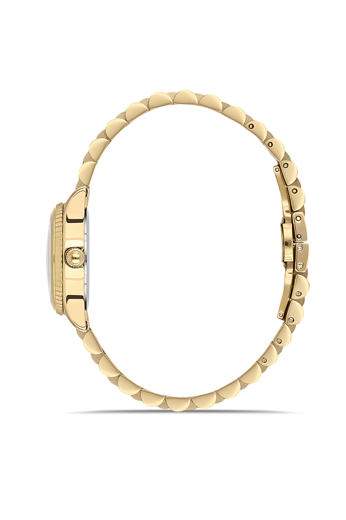 Wel 2511-5 Kadın Kol Saati – Çelik Kasa & Kordon, Takvimli, Gold Renk, 3 ATM Suya Dayanıklı