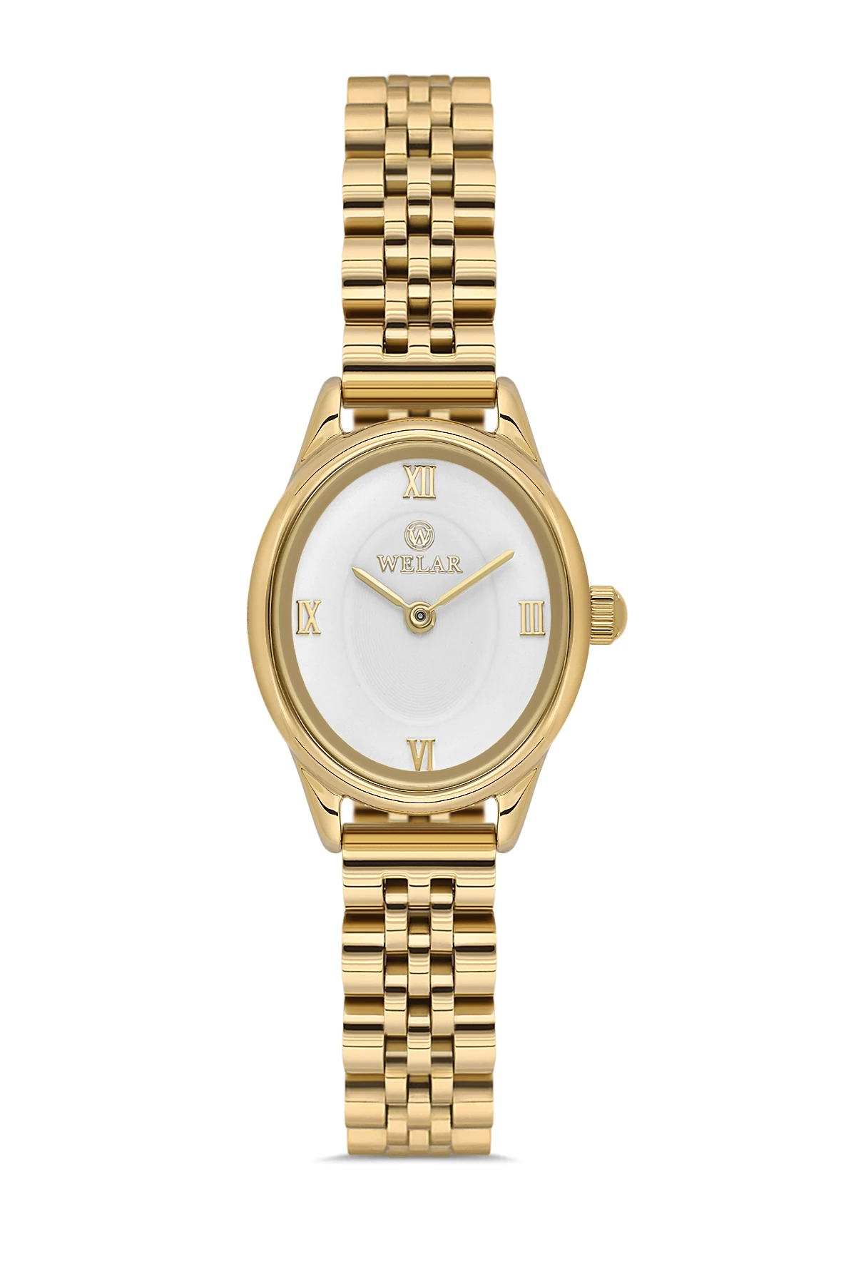 Wel 2507-2 Kadın Kol Saati –Çelik Kordon, Gold Renk, 3 ATM Suya Dayanıklı