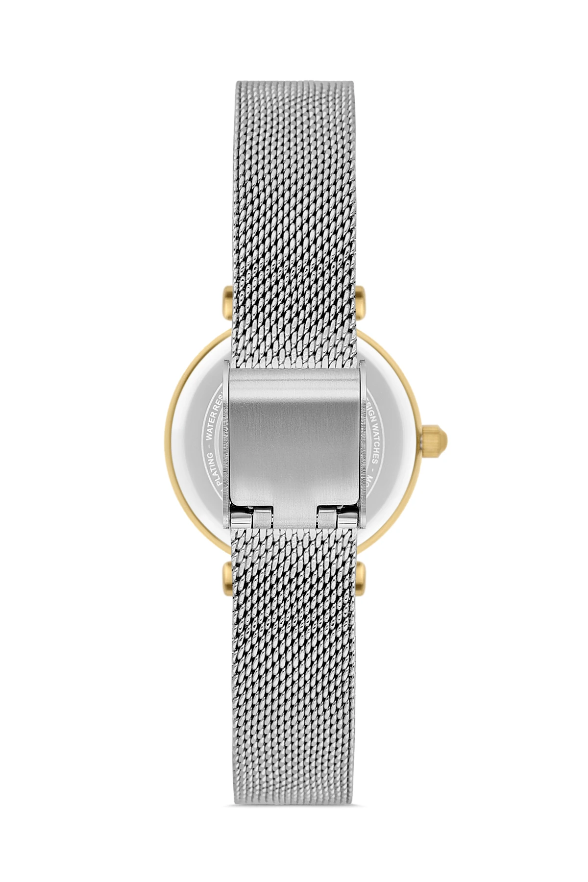 Wel 2502-2 Kadın Kol Saati – Hasır Kordon, Silver Gold Renk, 3 ATM Suya Dayanıklı