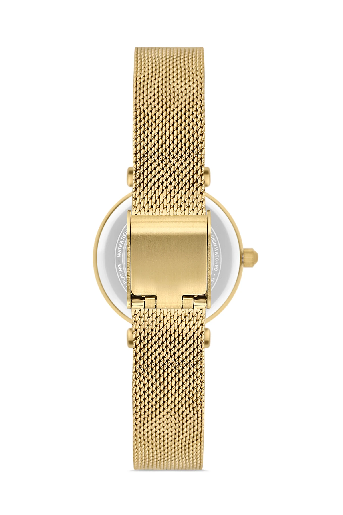 Wel 2502-3 Kadın Kol Saati – Hasır Kordon, Gold Renk, 3 ATM Suya Dayanıklı