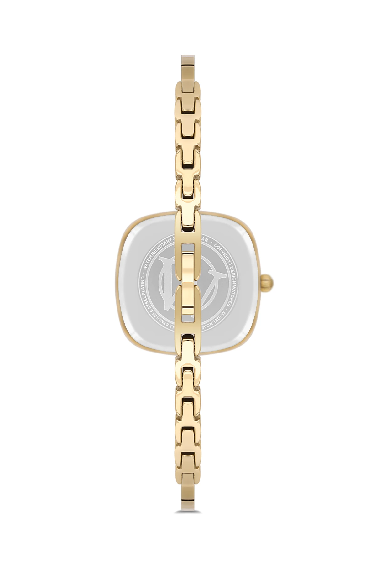 Wel 2501-2 Kadın Kol Saati –Yarım Kelepçe Model, Gold Renk, 3 ATM Suya Dayanıklı