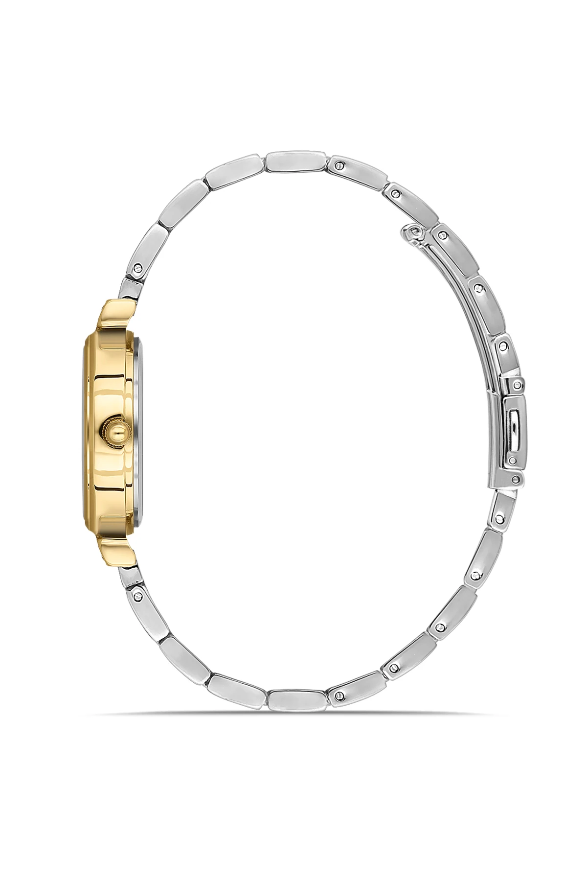 Wel 2503-3 Kadın Kol Saati –Çelik Kordon, Gold Silver Renk, 3 ATM Suya Dayanıklı