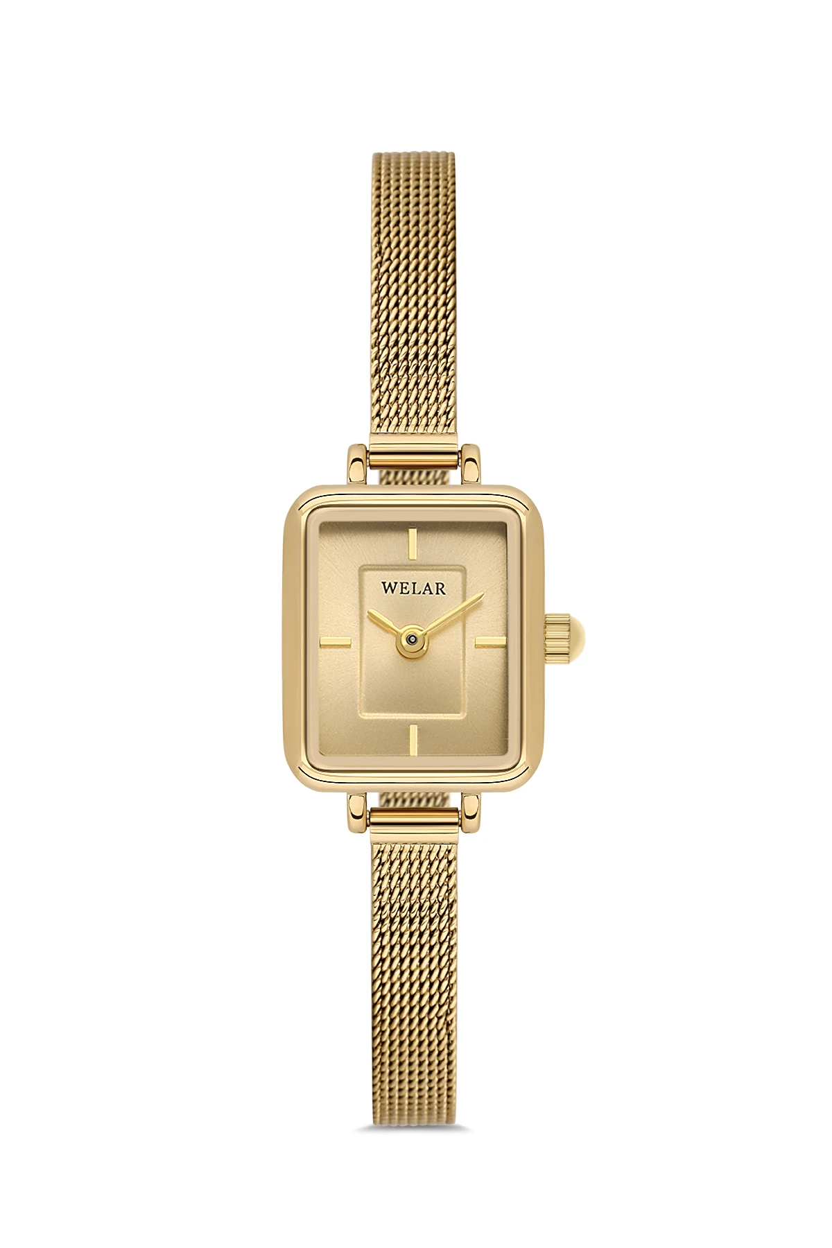 Wel 2505-9 Kadın Kol Saati –Hasır Kordon, Silver Renk, 3 ATM Suya Dayanıklı