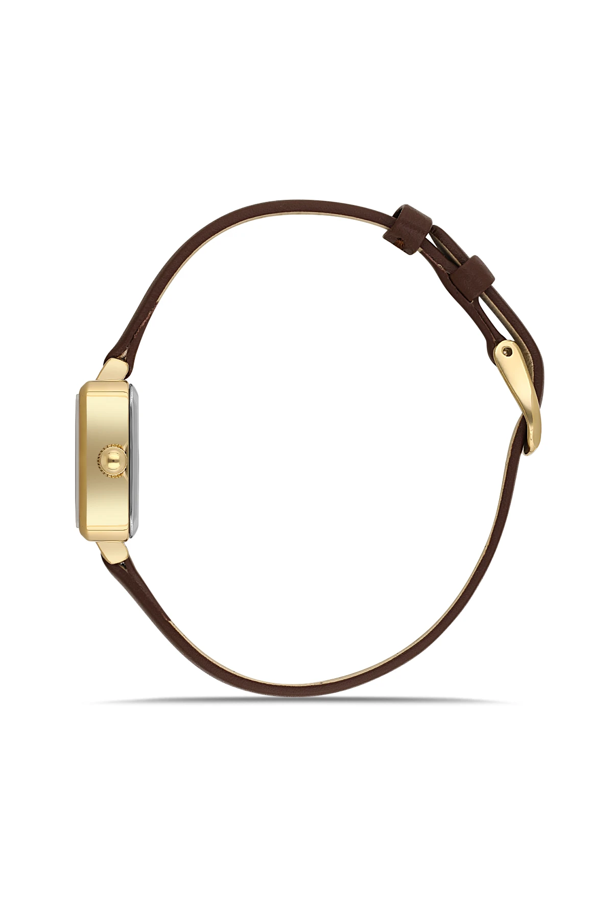 Wel 2504-4 Kadın Kol Saati –Deri Kordon, Gold Renk, 3 ATM Suya Dayanıklı