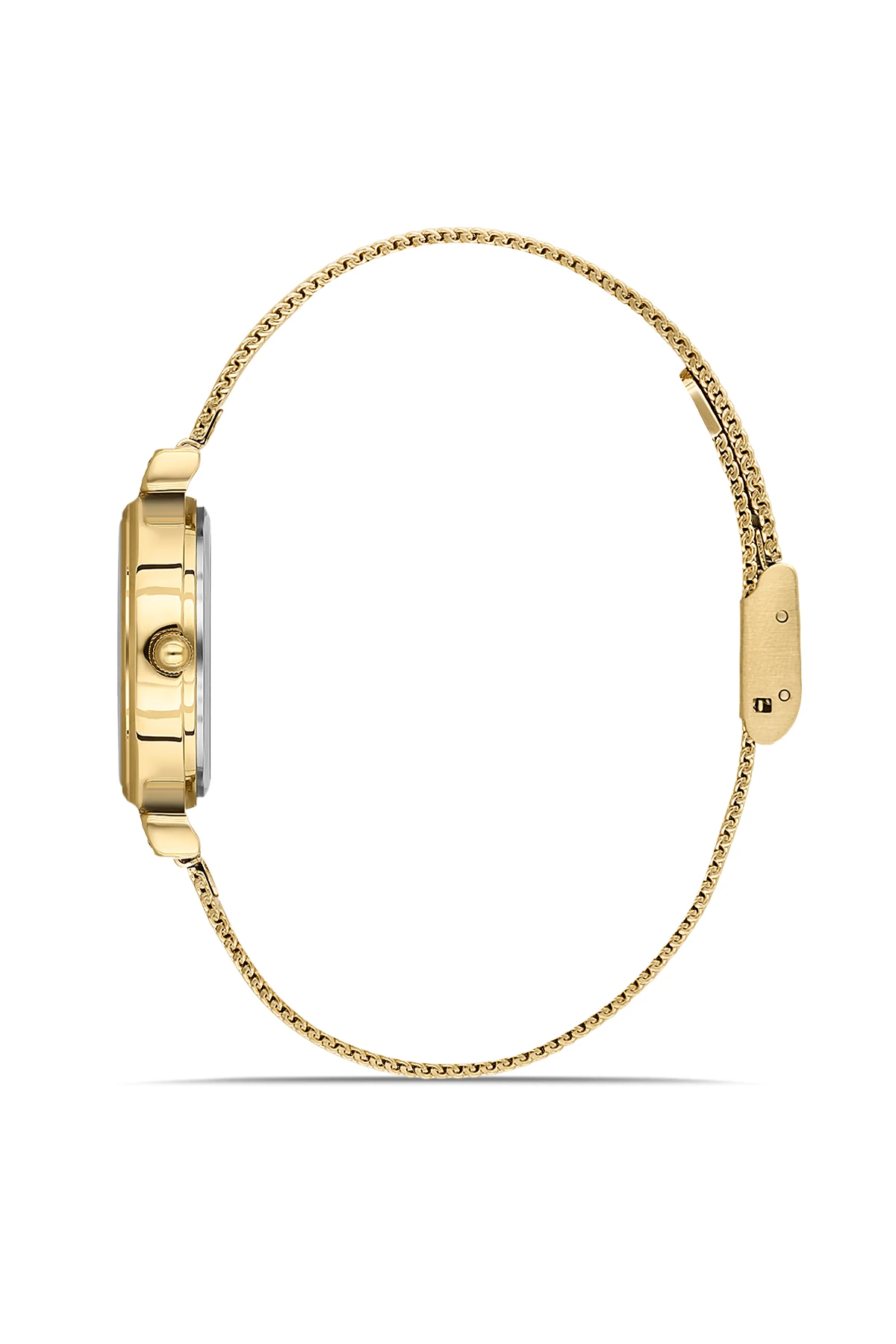 Wel 2502-3 Kadın Kol Saati – Hasır Kordon, Gold Renk, 3 ATM Suya Dayanıklı