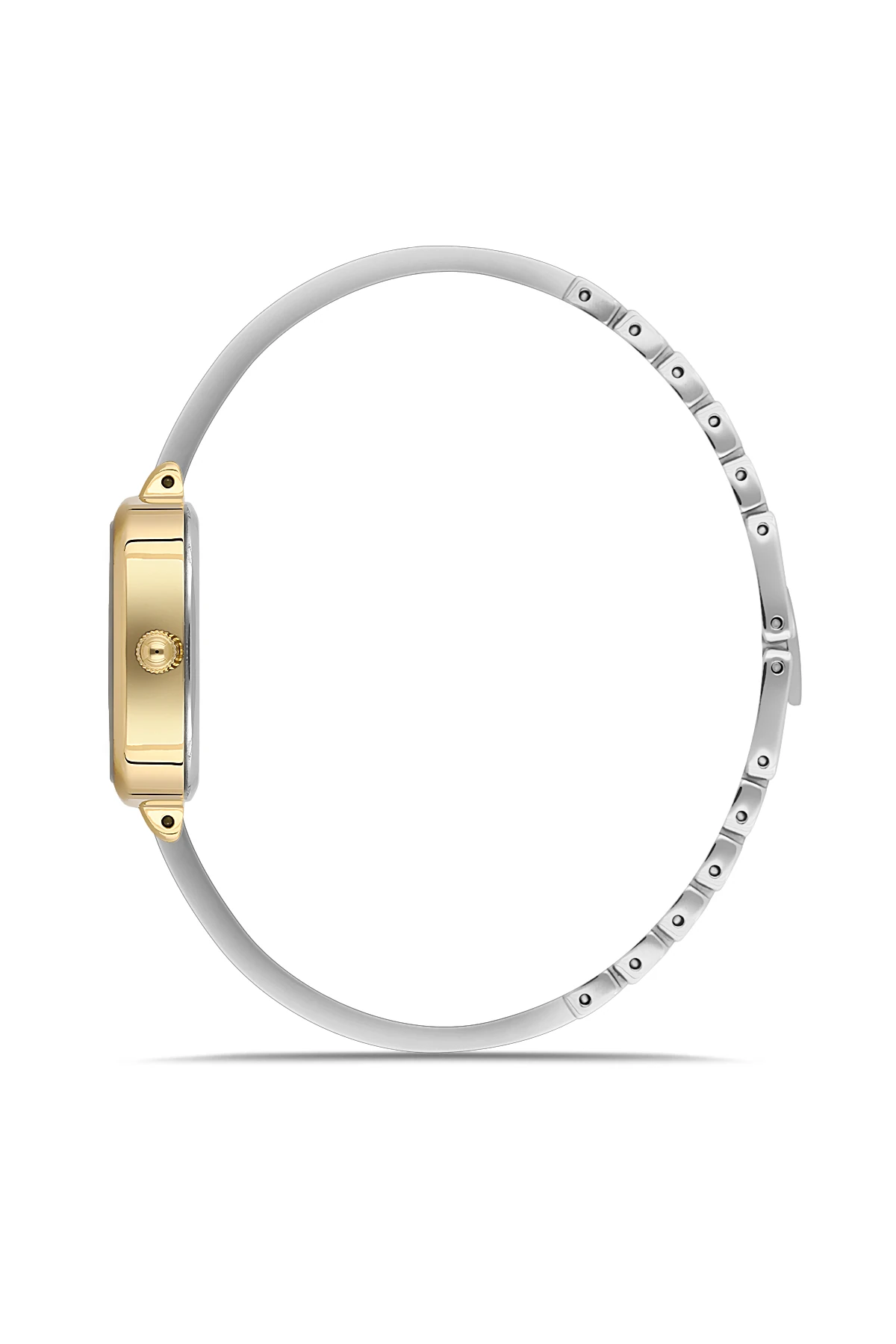 Wel 2501-4 Kadın Kol Saati –Yarım Kelepçe Model, Gold Silver Renk, 3 ATM Suya Dayanıklı