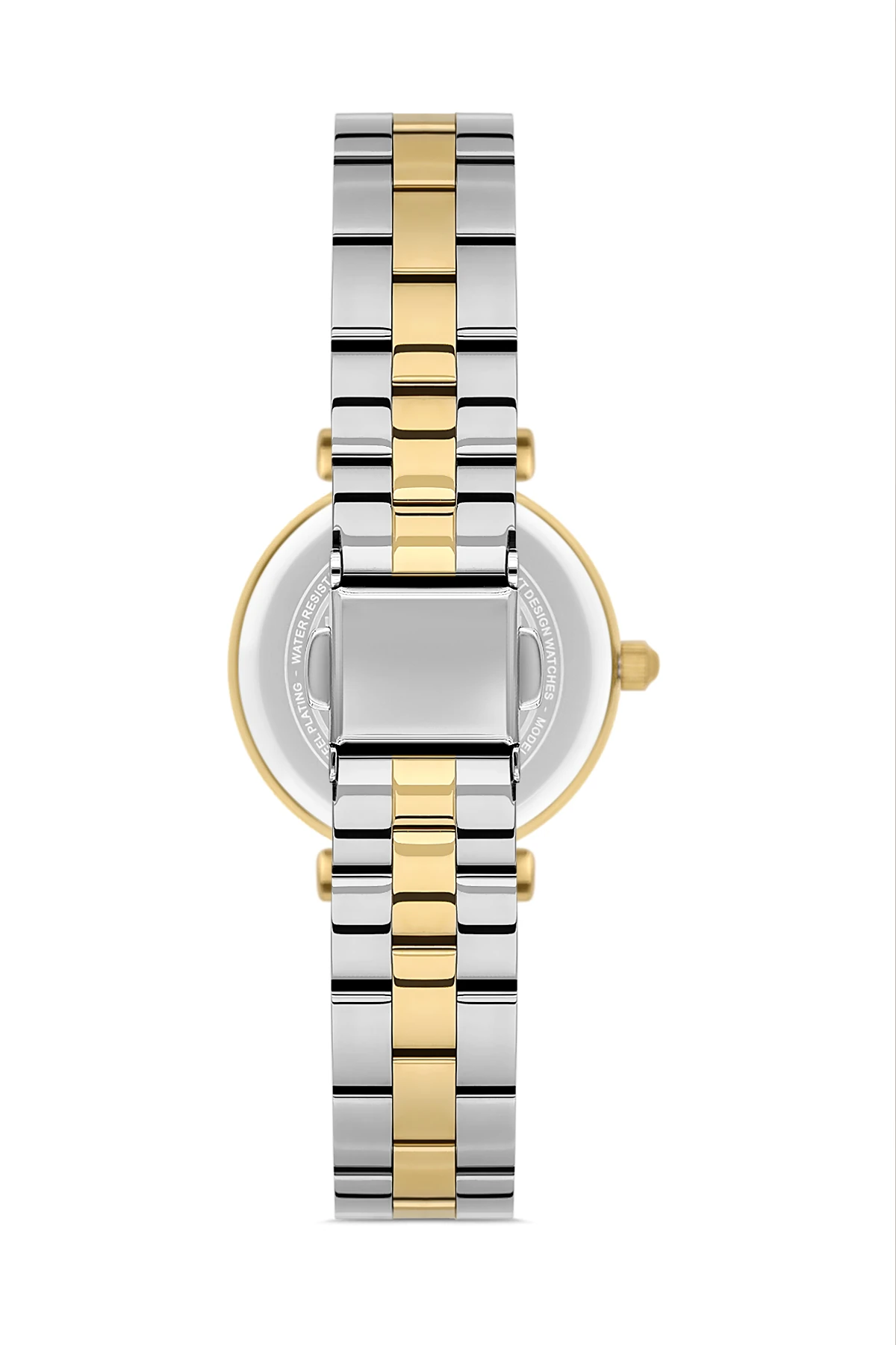 Wel 2503-2 Kadın Kol Saati –Çelik Kordon, Gold Silver Renk, 3 ATM Suya Dayanıklı