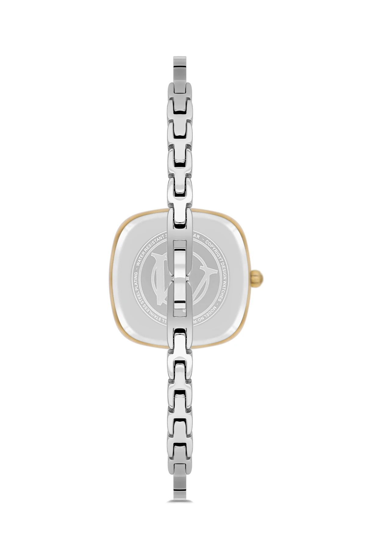 Wel 2501-4 Kadın Kol Saati –Yarım Kelepçe Model, Gold Silver Renk, 3 ATM Suya Dayanıklı