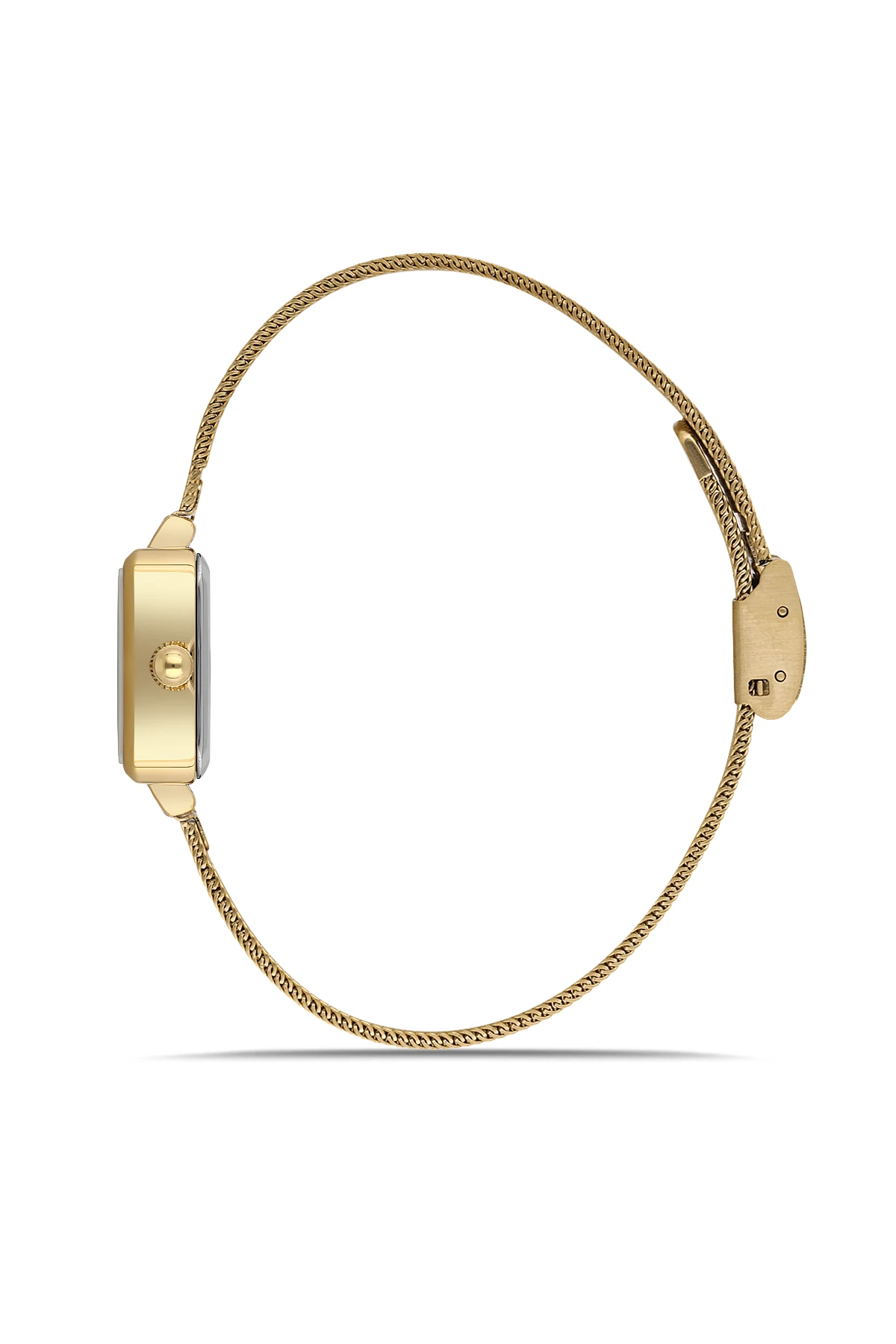 Wel 2505-4 Kadın Kol Saati –Hasır Kordon, Gold Renk, 3 ATM Suya Dayanıklı