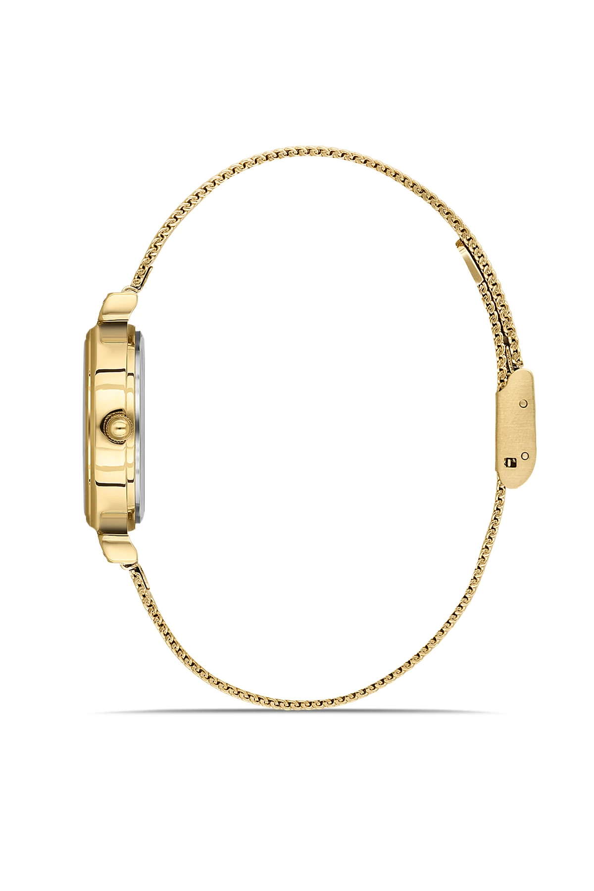 Wel 2502-4 Kadın Kol Saati – Hasır Kordon, Gold Renk, 3 ATM Suya Dayanıklı