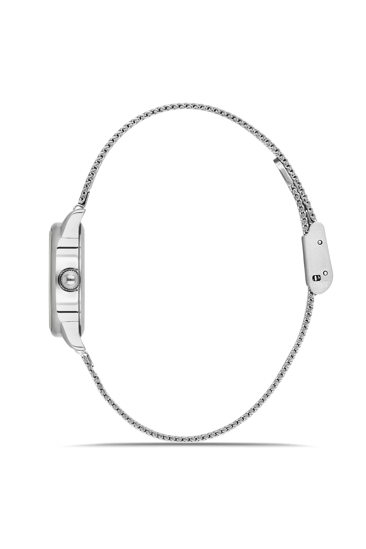 Wel 2506-3 Kadın Kol Saati –Hasır Kordon, Silver Renk, 3 ATM Suya Dayanıklı