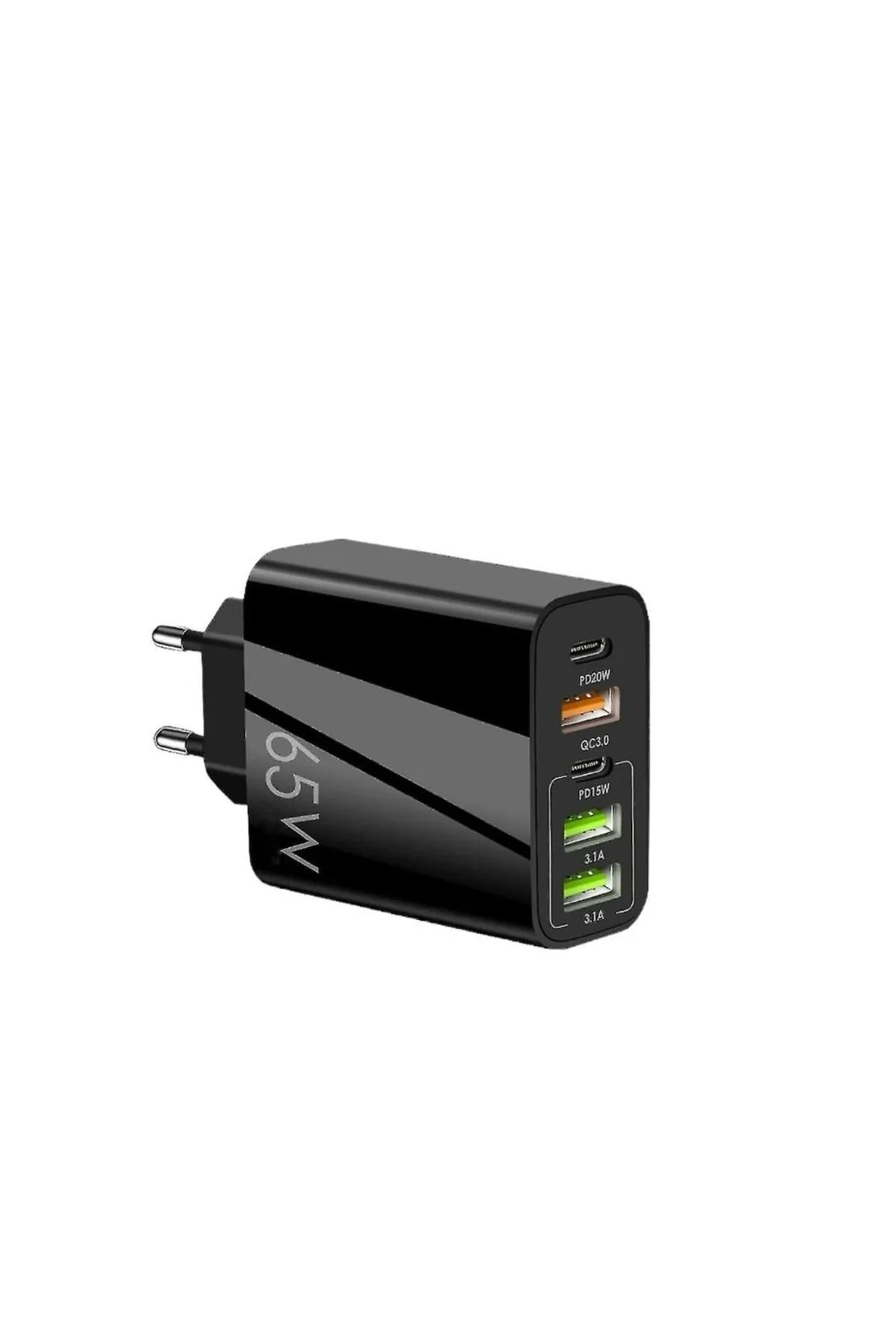 65W 3USB+2PD Girişli Hızlı Şarj Adaptörü Uyumlu