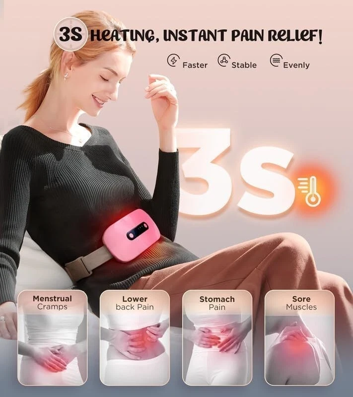 Taşınabilir Regl Isıtma Kemer / Manyetik Isı Pedi – Manyetik Portatif Regl Ağrı Rahatlatıcı