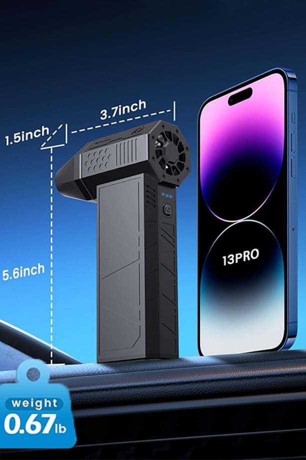 Basınçlı Hava & Toz Üfleyici – 130000 RPM Kablosuz 3 Kademeli Ayarlanabilir