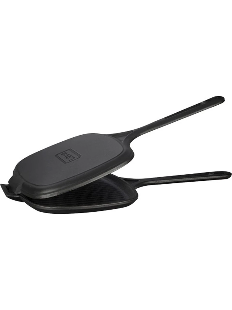 Lava Döküm Dikdörtgen Izgara Tost Makinası Döküm Demir Yekpare Saplı Ölçü 18x26cm