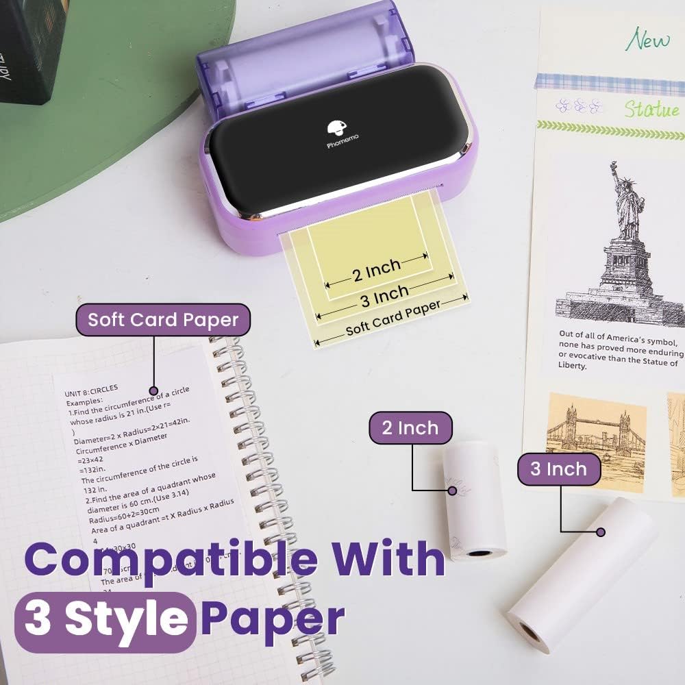 Phomemo M03 Mini Fotoğraf & Etiket Yazıcısı (53mm / 80mm)