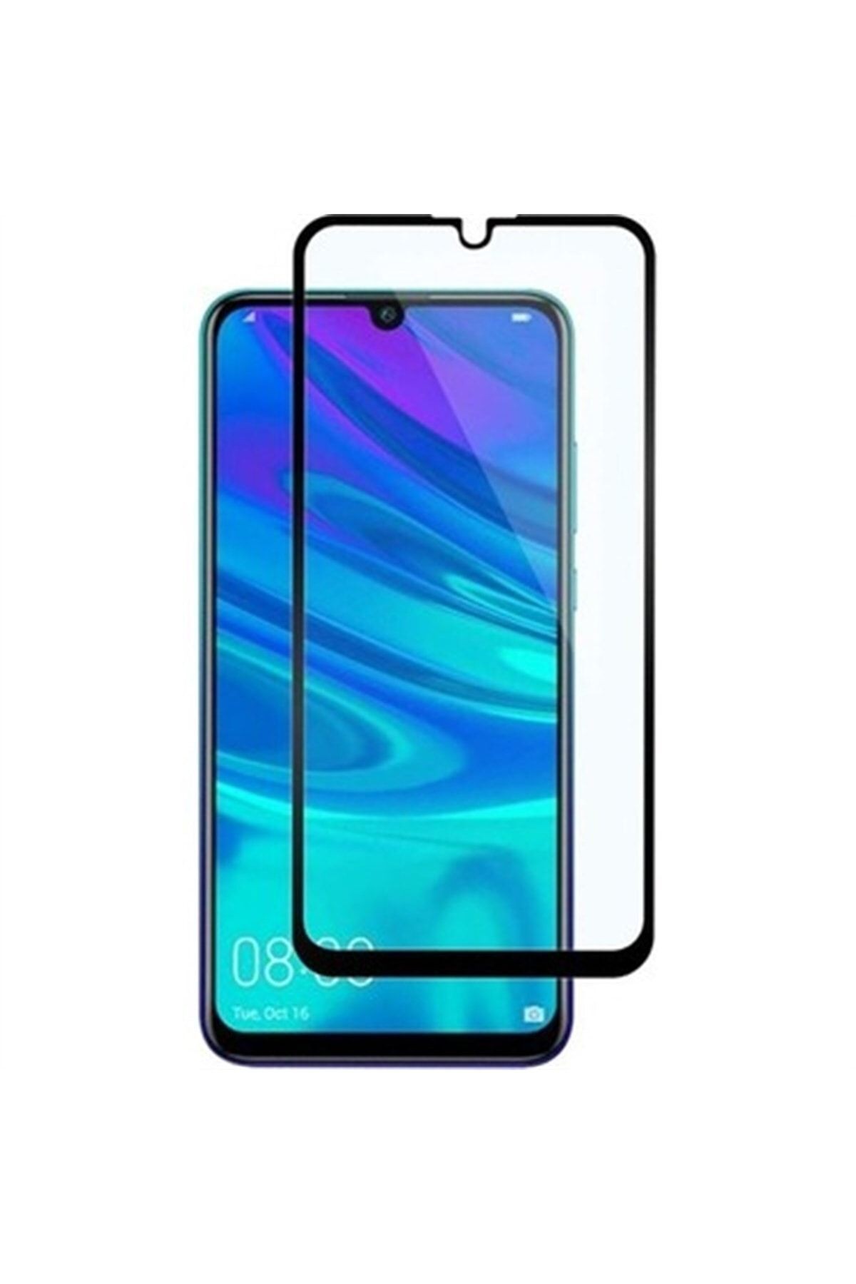 Huawei Y7-2019 Ekran Koruyucu Kırılımaz Cam-siyah