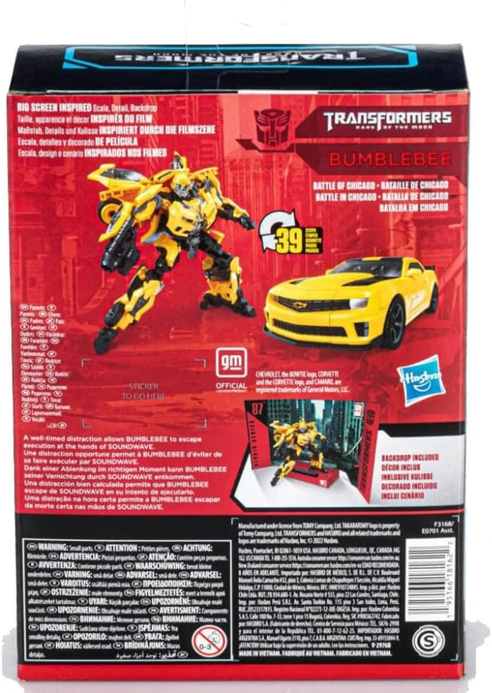 Hasbro Bumblebee Studio Series 87 Dönüşebilir Orijinal Oyuncak