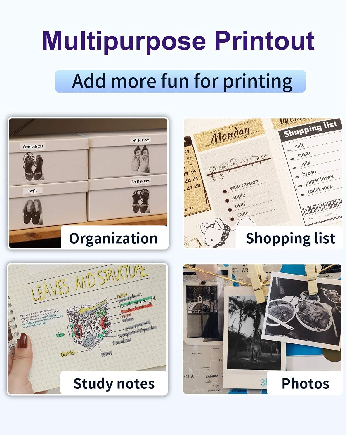 Phomemo M03 Mini Fotoğraf & Etiket Yazıcısı (53mm / 80mm)