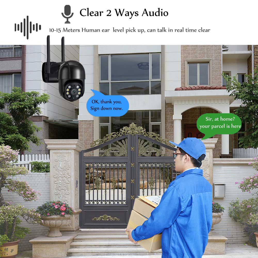 ICSEE A8 8MP PTZ WiFi Güvenlik Kamerası – Döner / Tilt, Gece Görüşlü (Beyaz Renk)