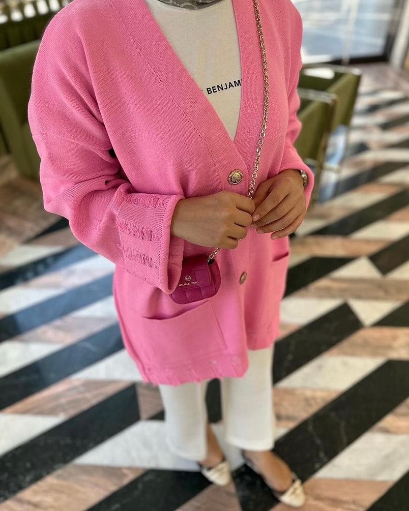 Valeria Hırka Pembe