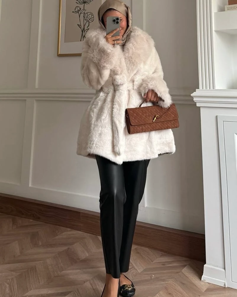 Orjinal Alpaka Kürk Ekru (STANDART BEDEN)