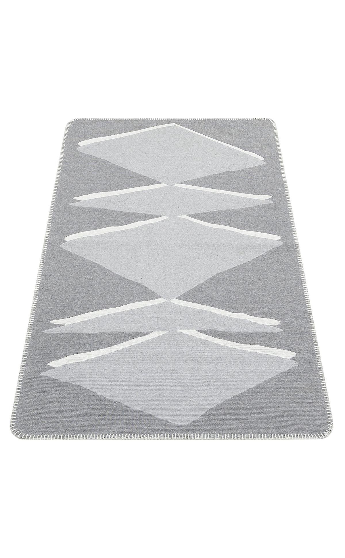 ARYA NEO ARN 09 GREY WHITE Yıkanabilir Kaymaz Tabanlı Modern Pamuk Kilim