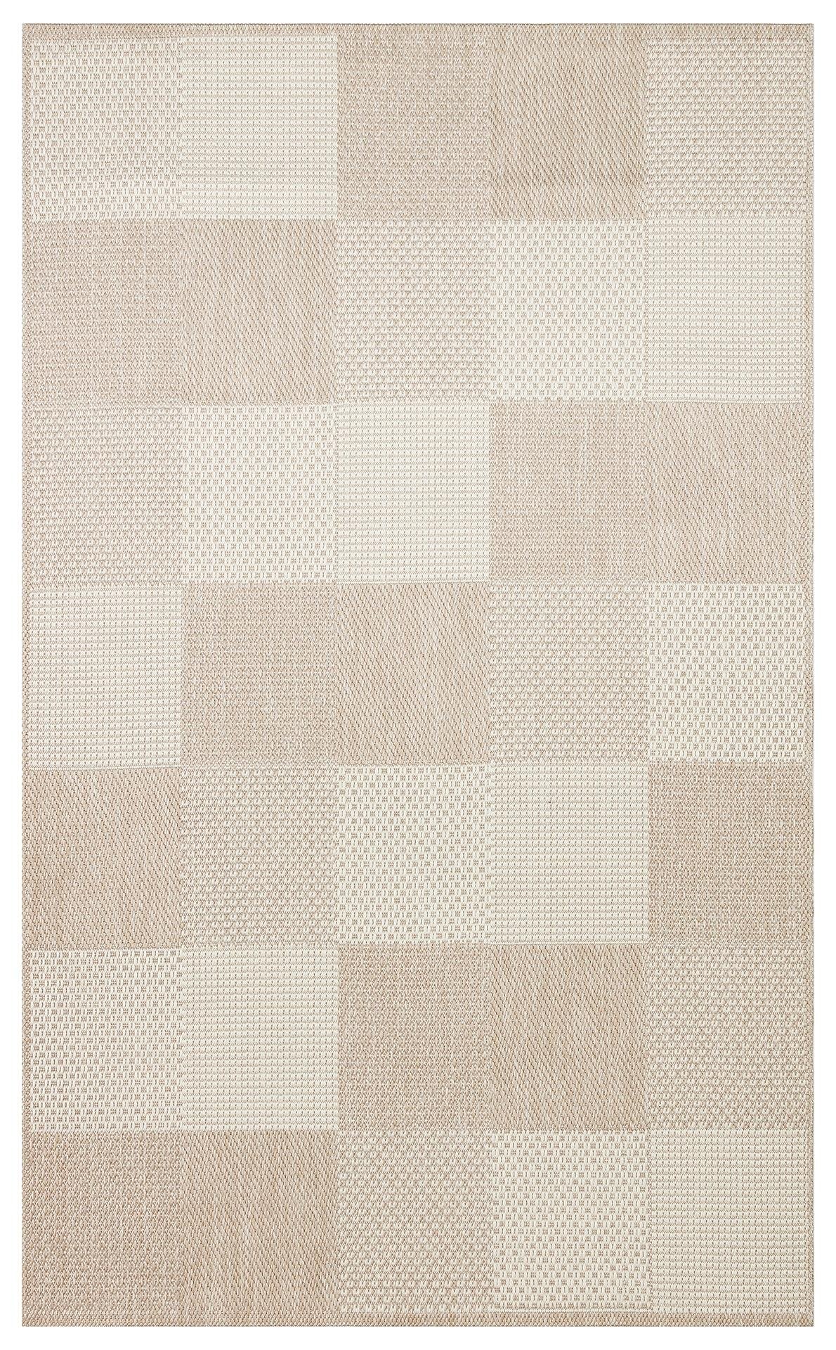 MONO MNO 01 BEIGE Hav Toz Vermez Kaymaz Tabanlı Şık Kilim