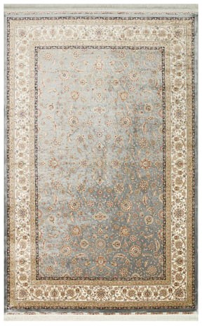 ISFAHAN ISF 03 GREY CREAM Klasik Desenli Yüksek Kalite Sık Dokuma Makine Halısı